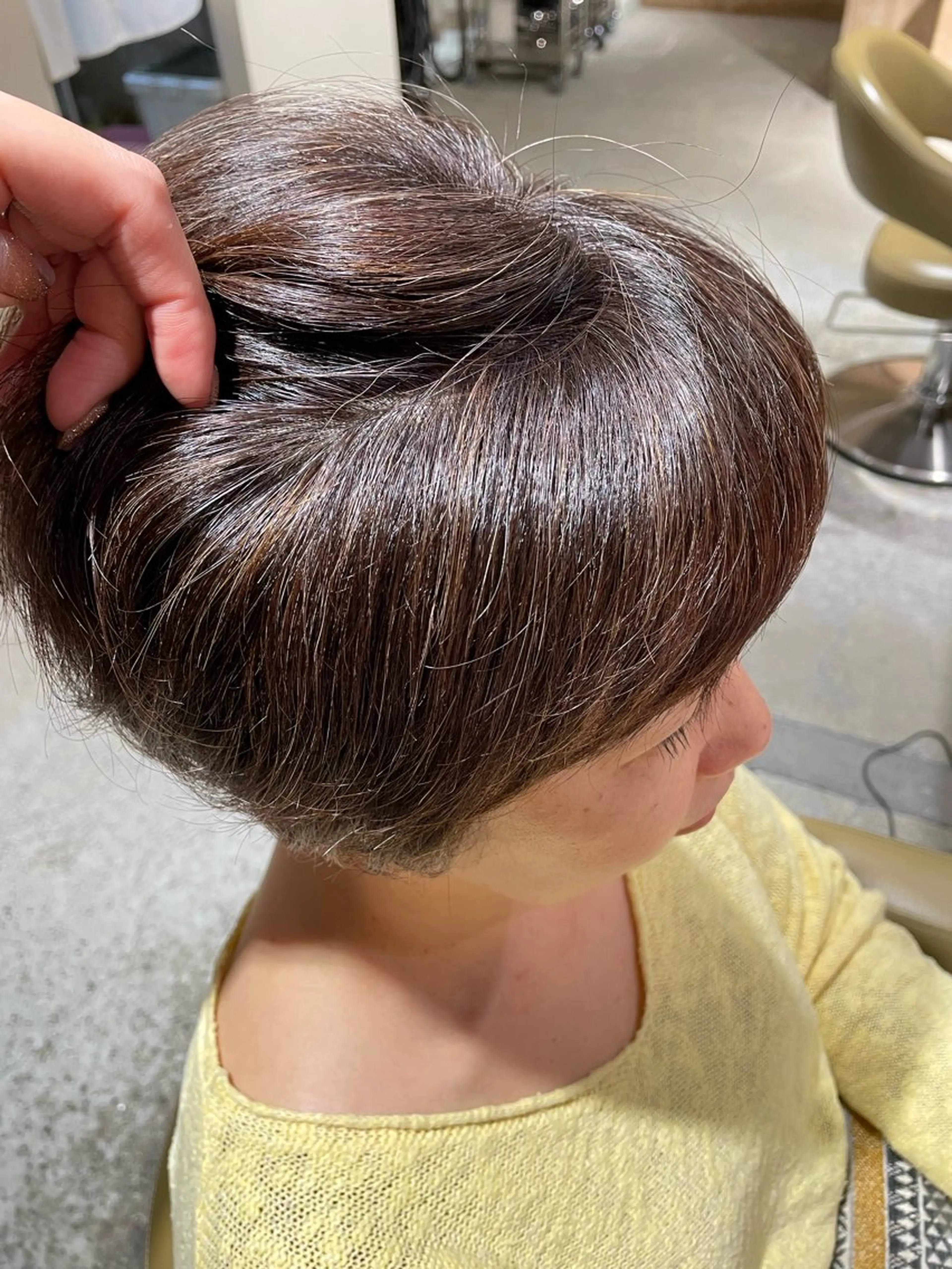 ショート ヘアカラー 透明感カラー🫧/ レイヤー/髪質改善のヘアスタイル