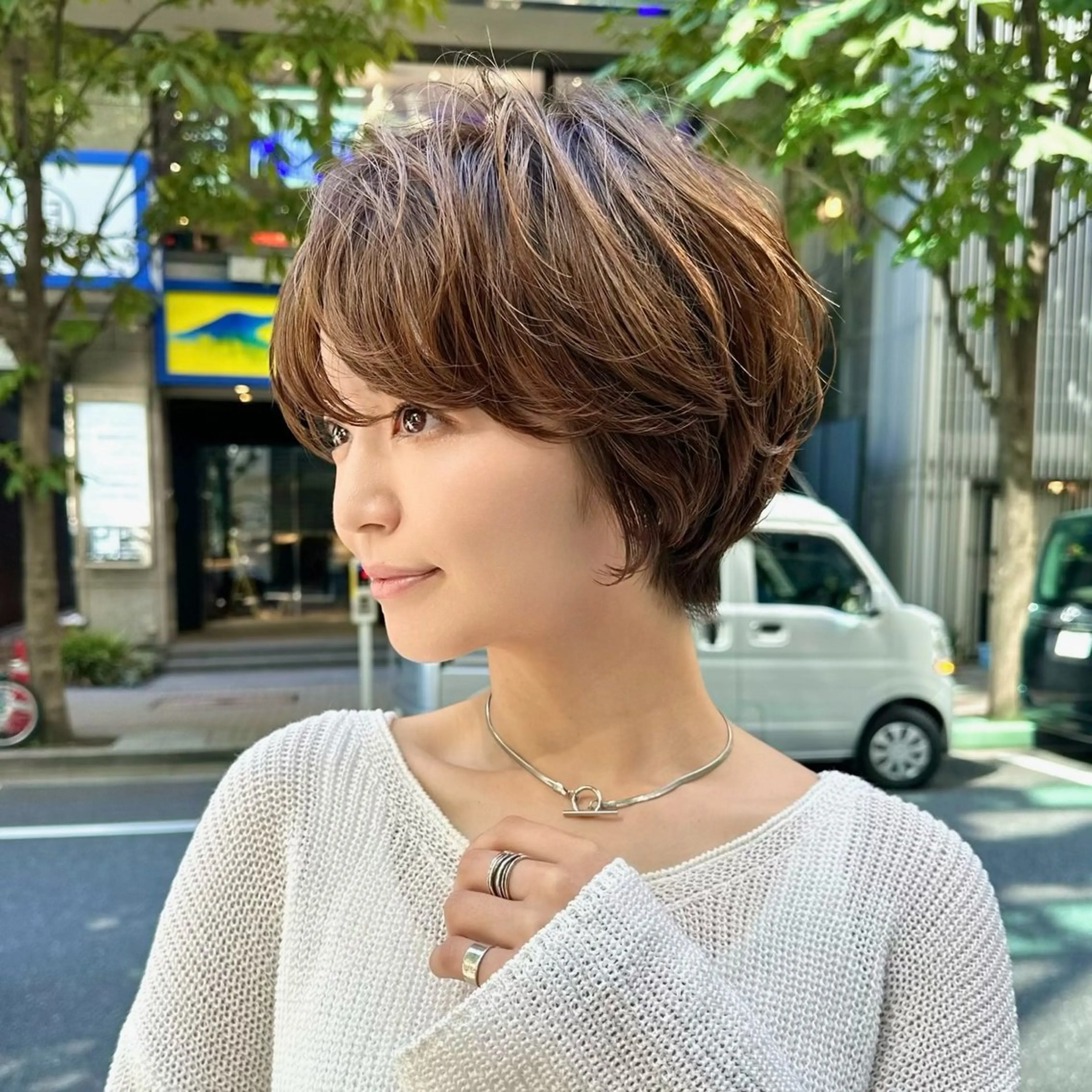 ショート カラー 似合わせカット ショートヘア カット ヘアカラー お悩み解決ショート/ 似合わせカット/といのヘアスタイル