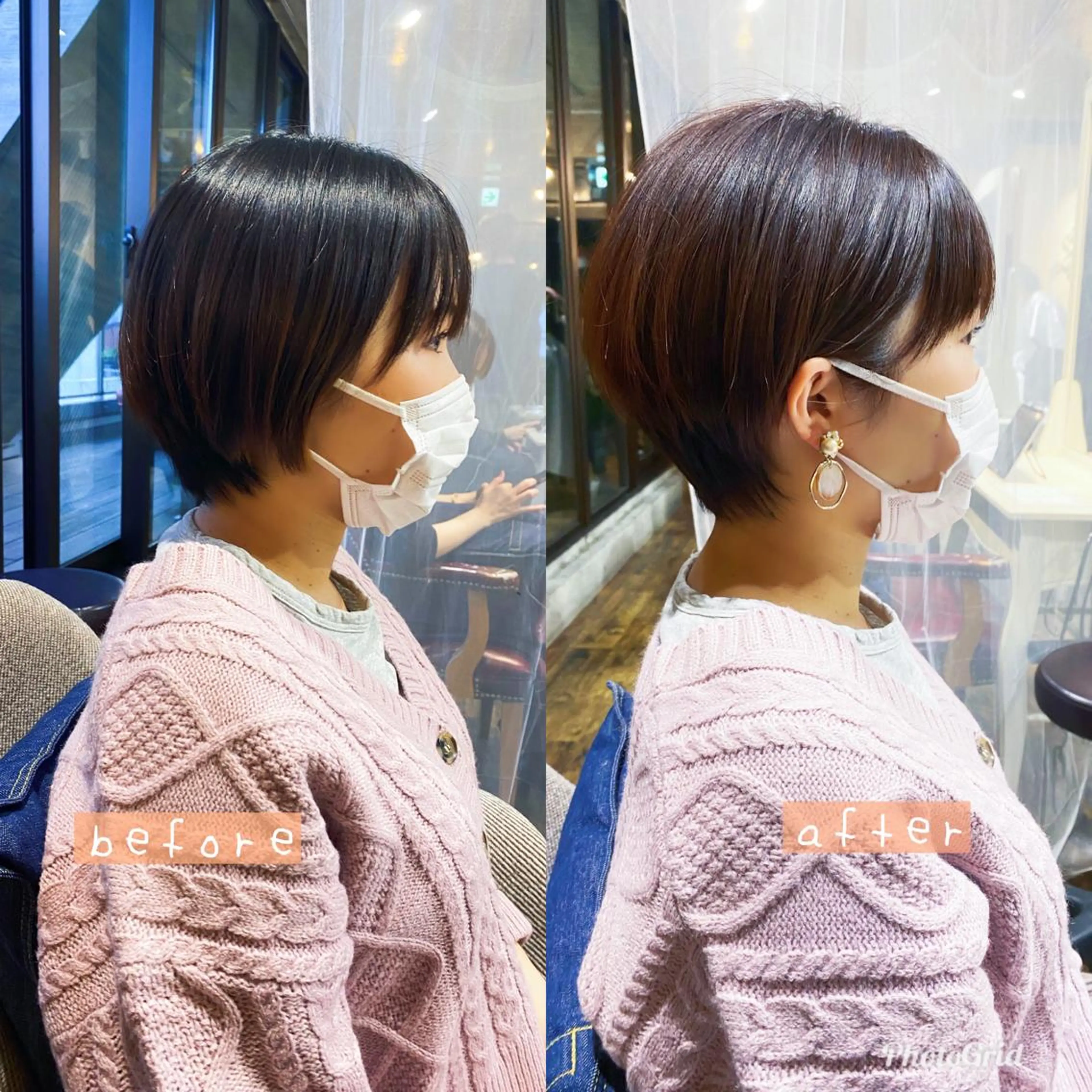 ショート カット ヘアカラー トリートメント ヒラヤマ ユウスケのヘアスタイル