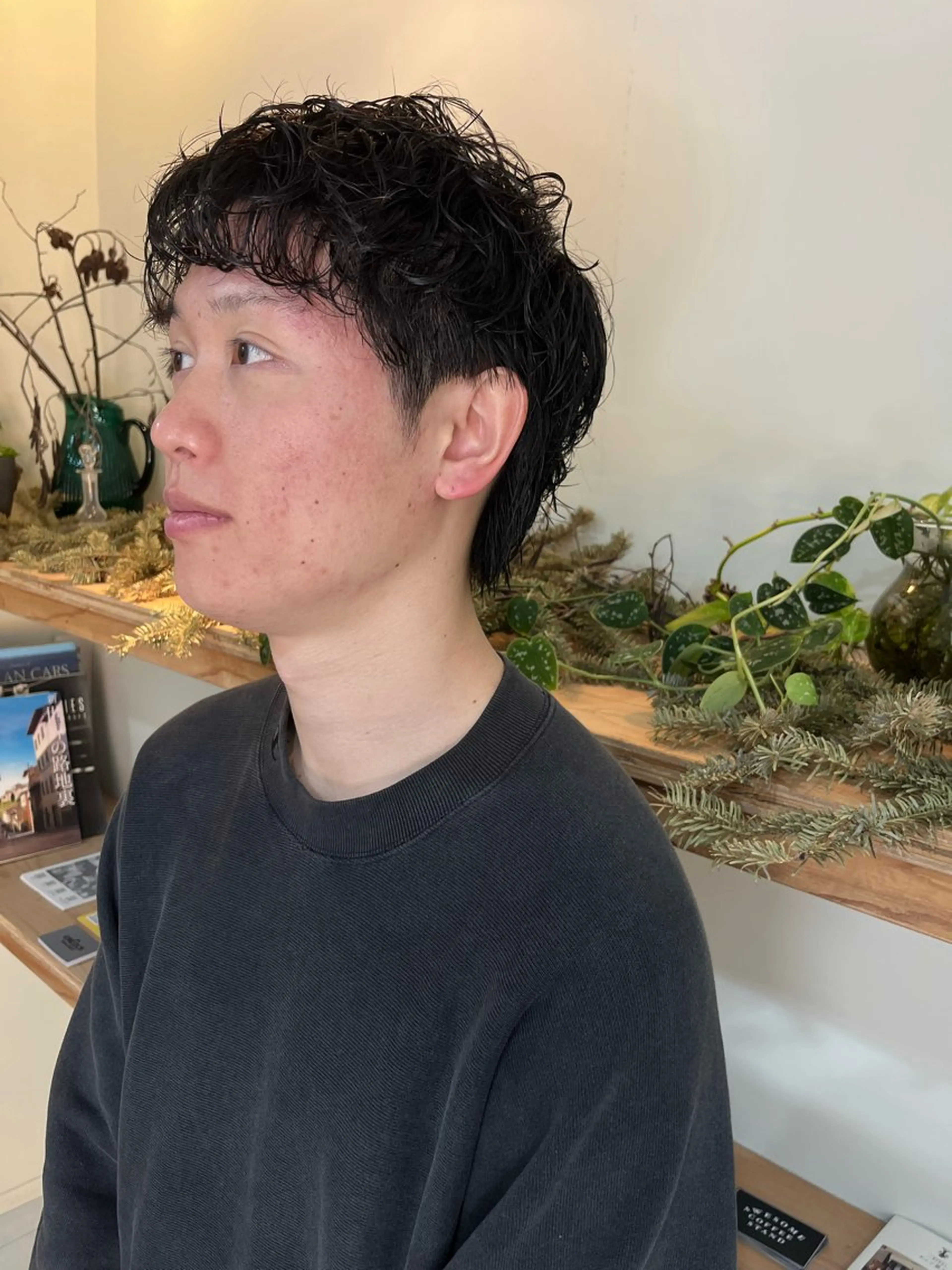パーマ メンズ 野口 凌のヘアスタイル