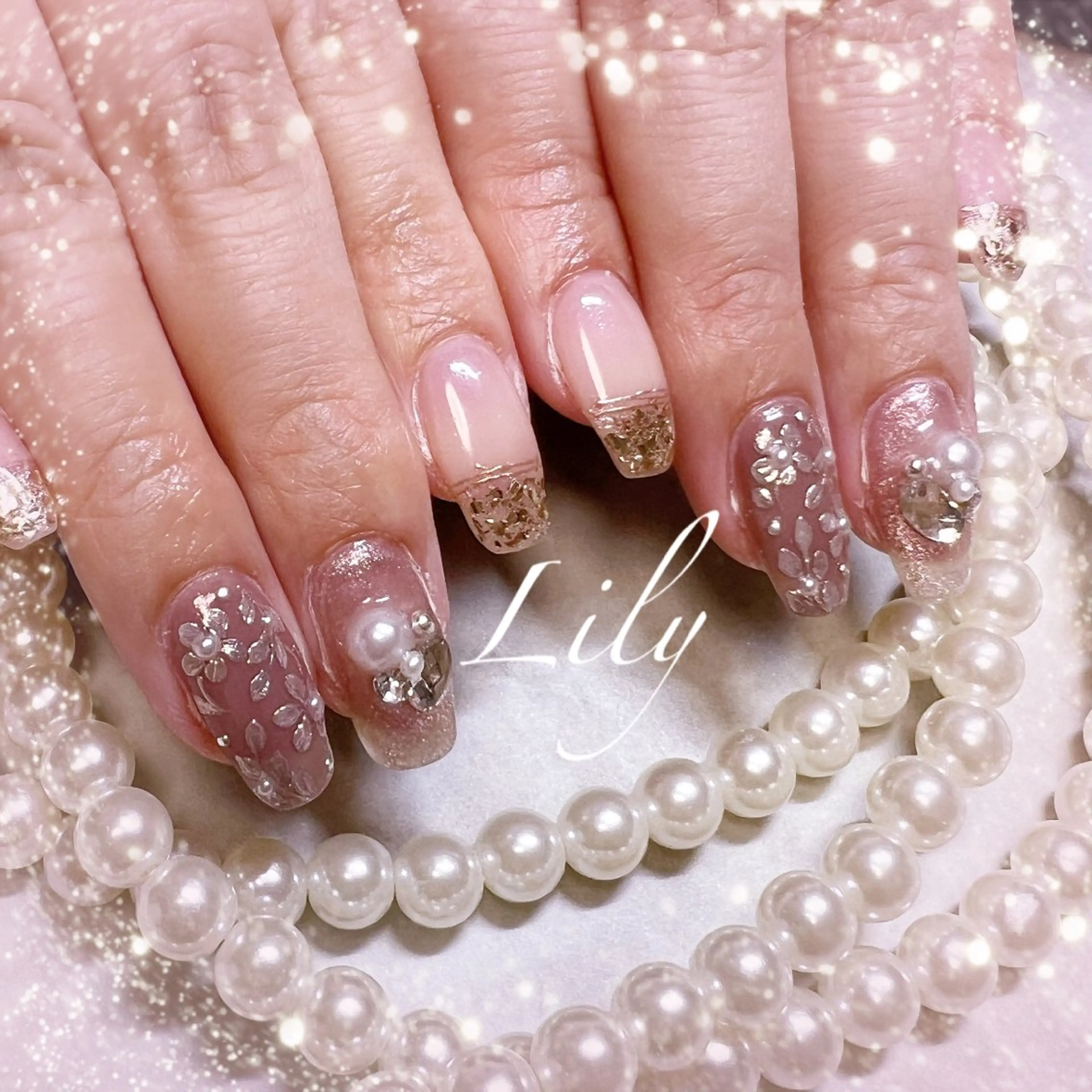 ネイル ハンドネイル Lily*nail 🌻Mii🌻のネイルデザイン