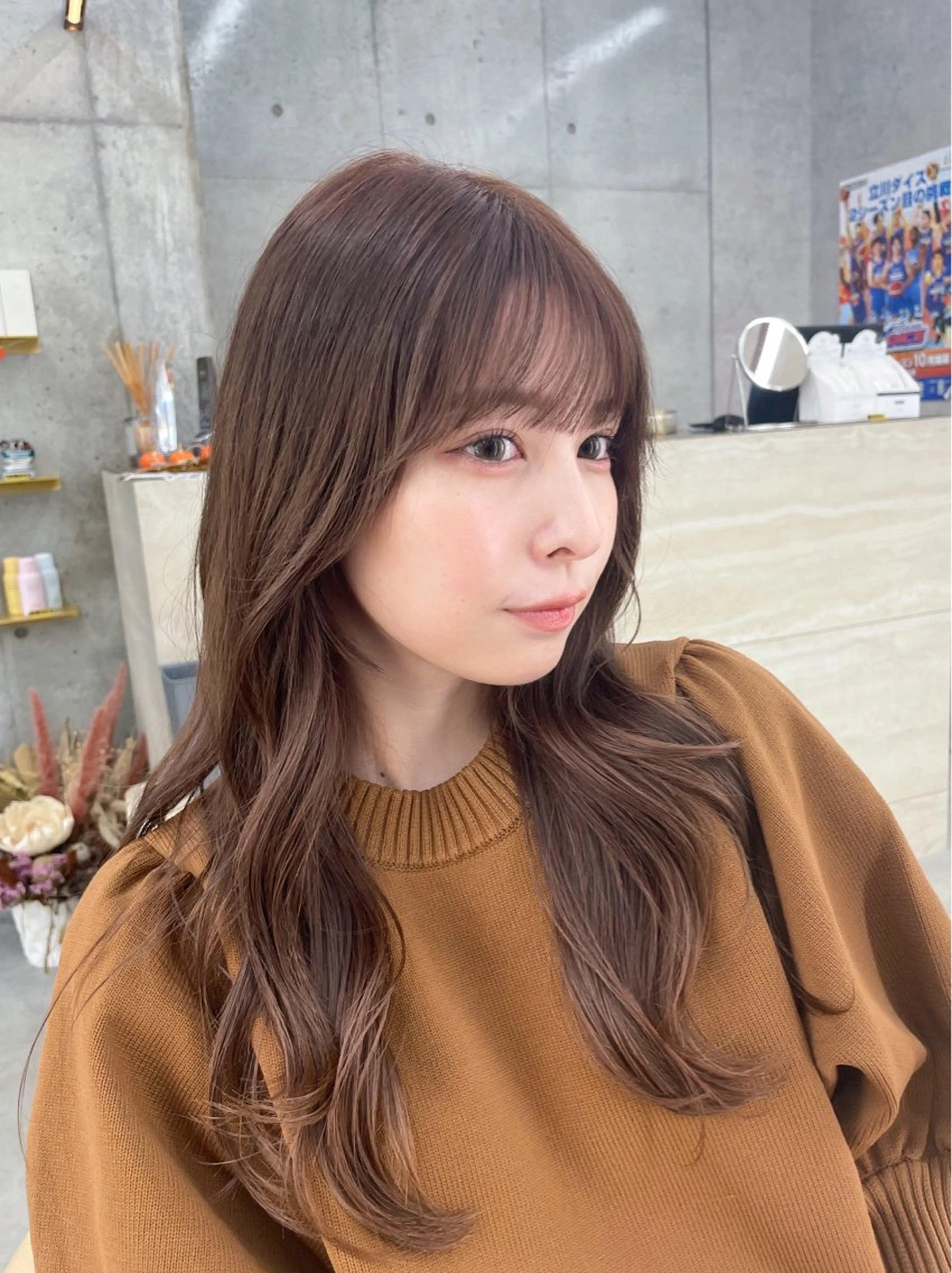 ロング カラー カット ヘアカラー トリートメント 韓国ヘア🇰🇷 レイヤー/芝春樹のヘアスタイル