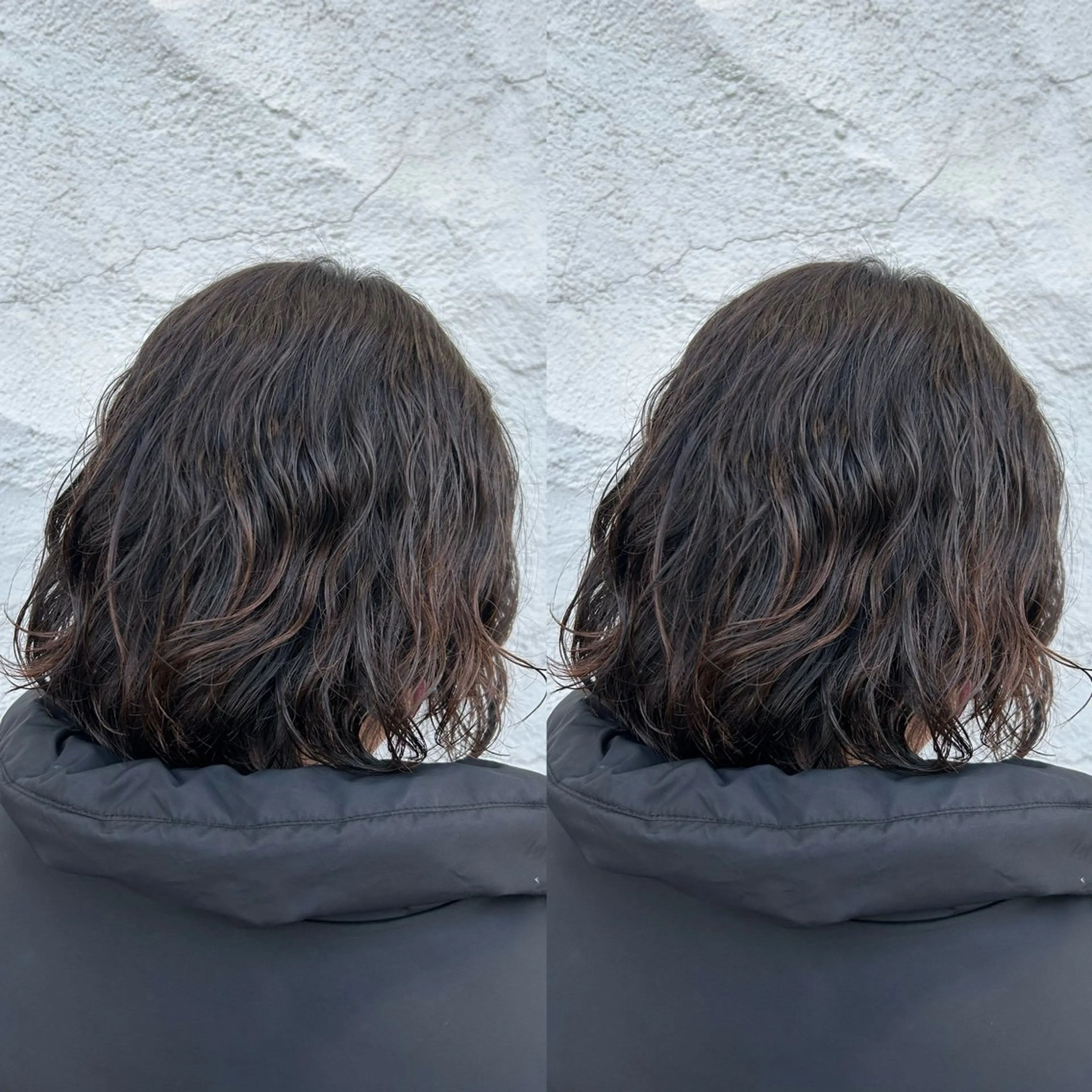 ミディアム ミディアムパーマ ボブ カット パーマ 2ヵ月先までまとまる レイヤー🫧若葉🪞のヘアスタイル