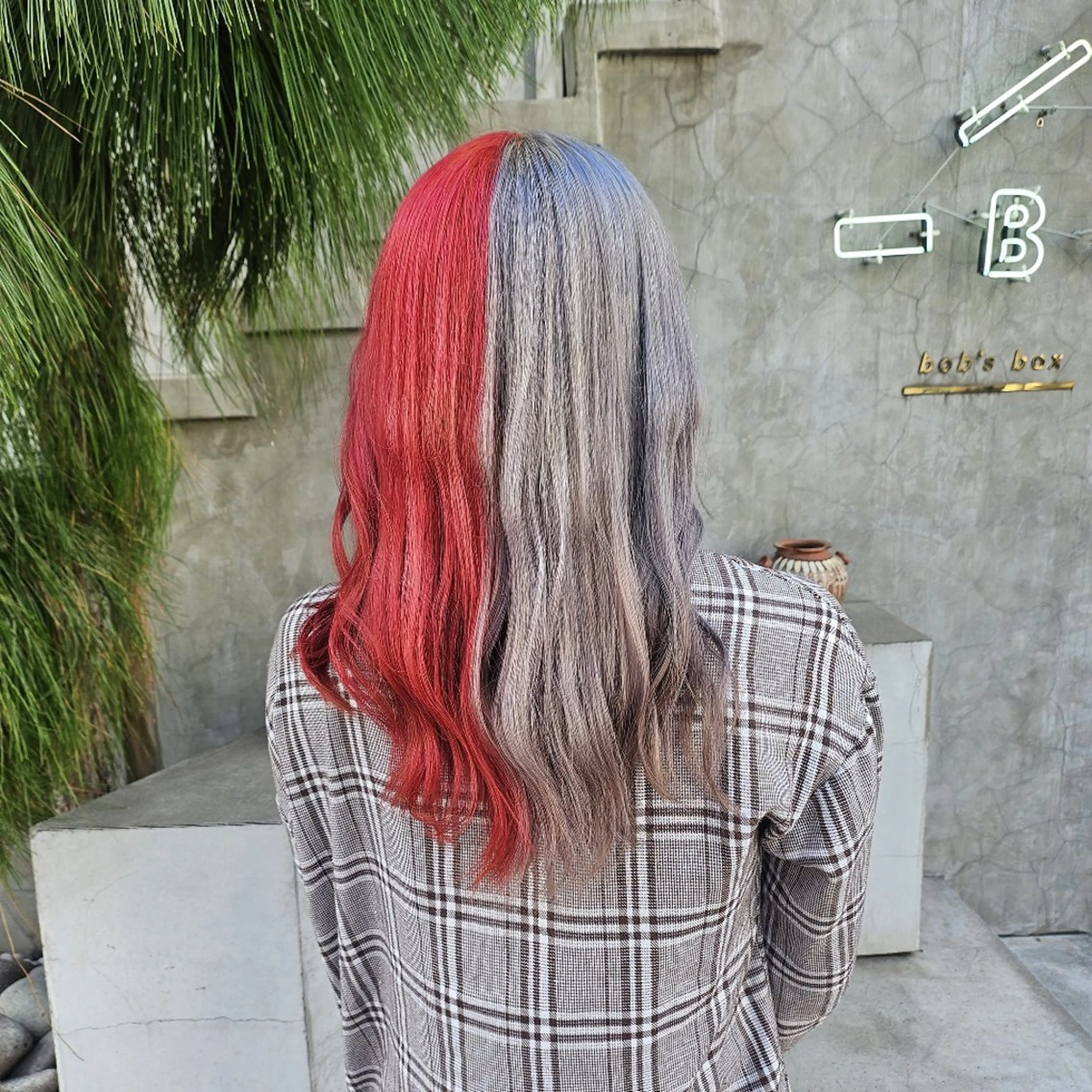 セミロング カラー ヘアカラー あべかりん/原宿 /マツパ/ハイトーンのヘアスタイル