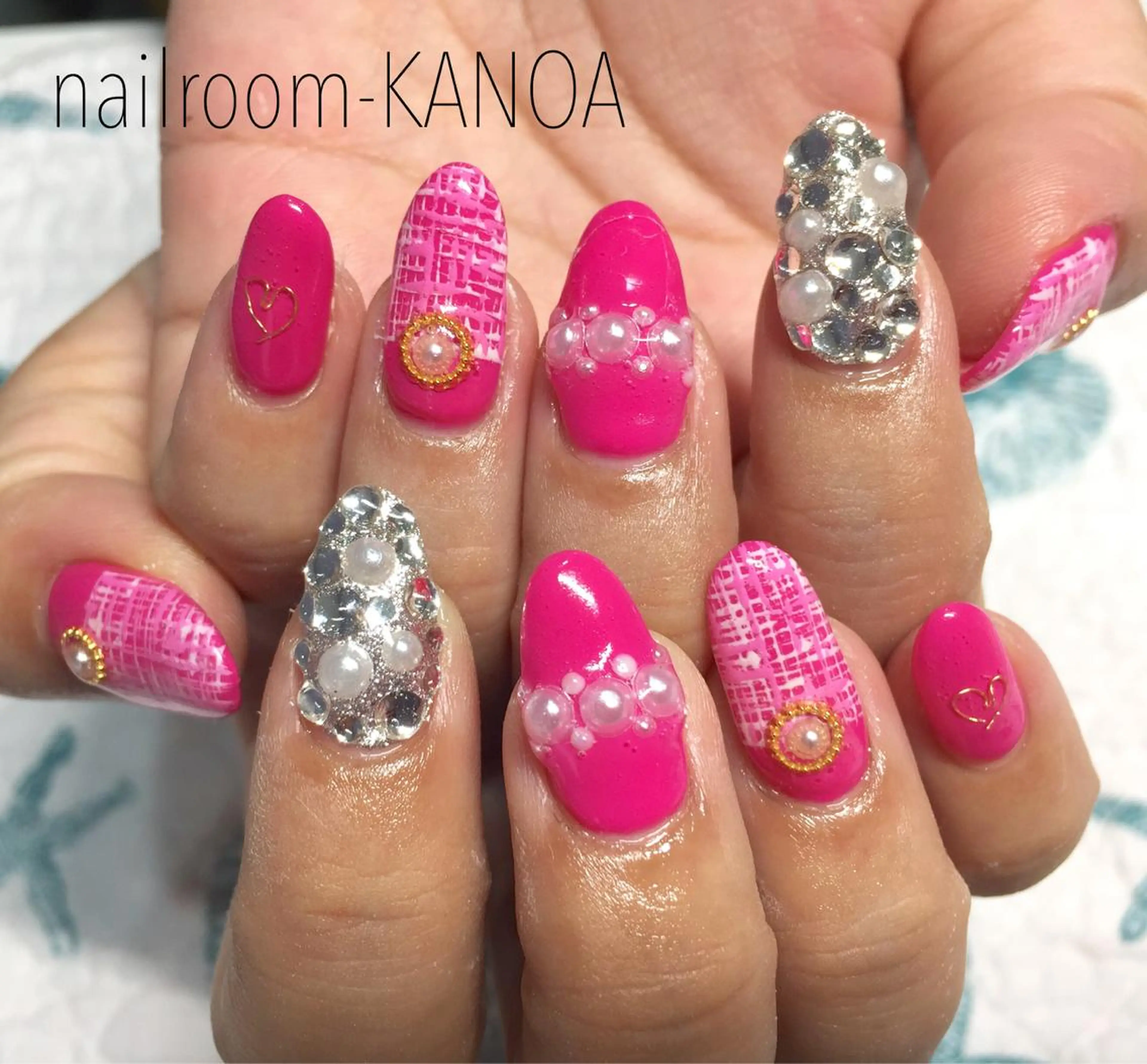 ロング ネイル ピンク nailroom- KANOAのネイルデザイン