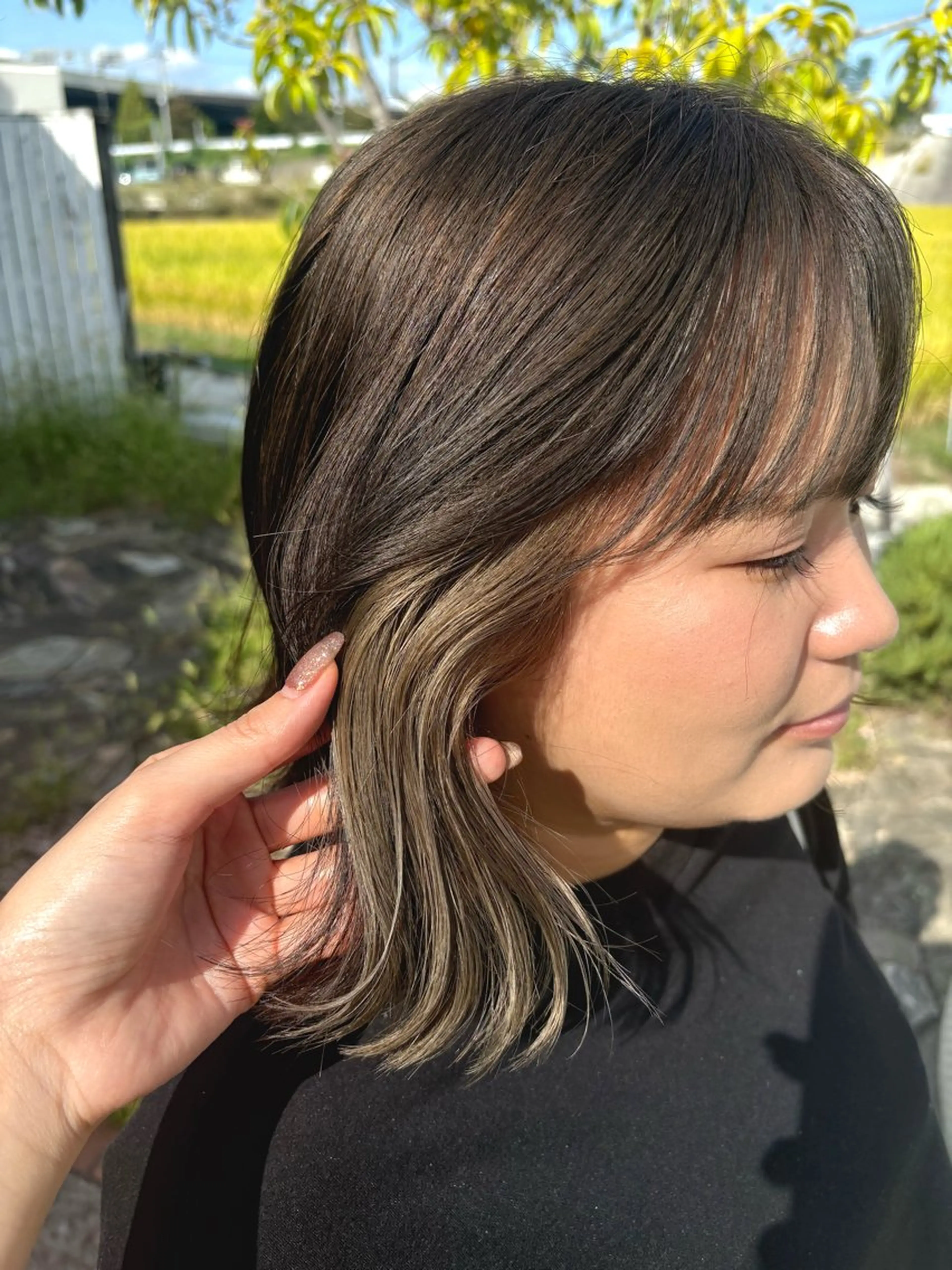 チラ見えカワイイ❕❕インナーカラー❤︎【ブリーチ込】の写真