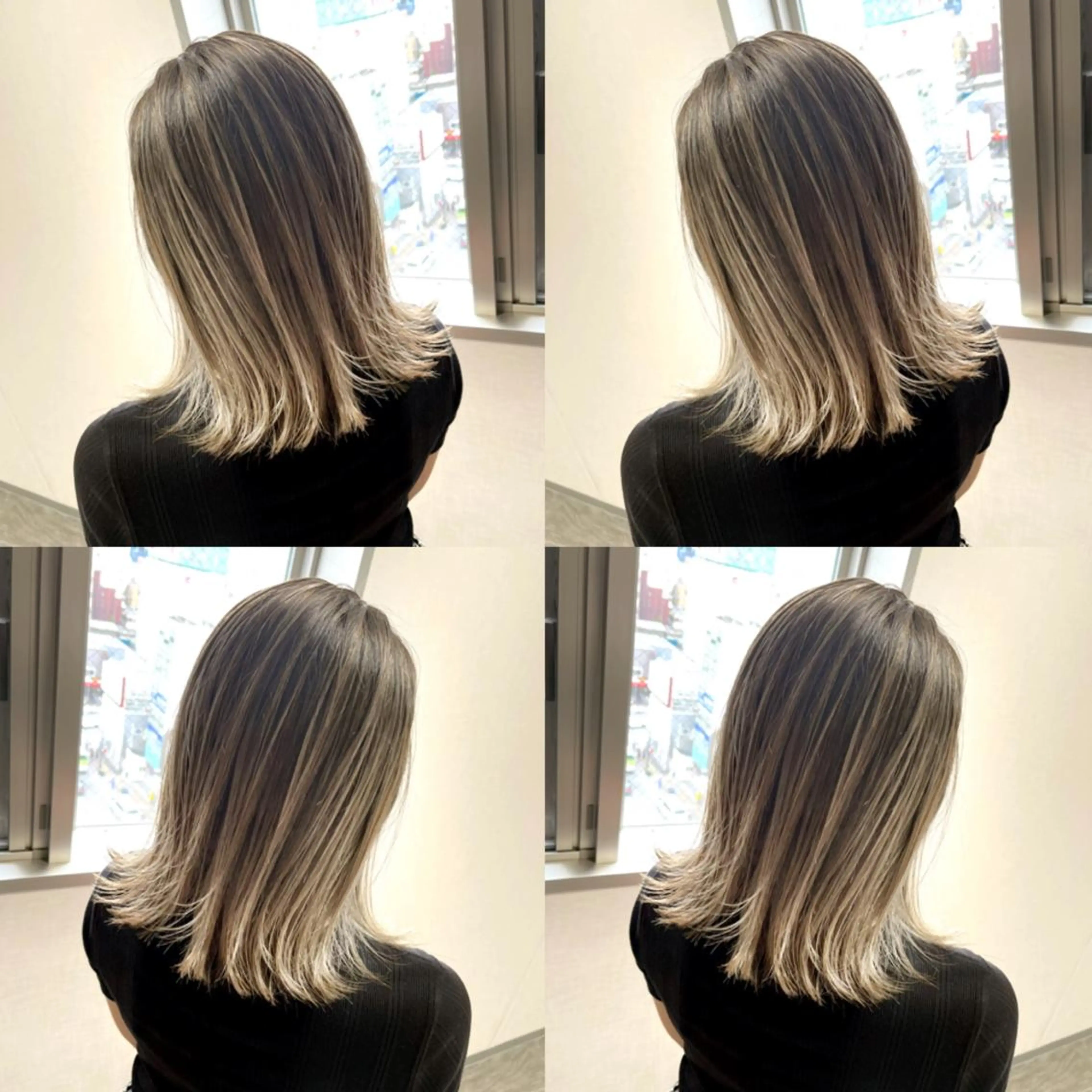 ミディアム ハイライト 松井那津子 /ハイライトブリーチのヘアスタイル