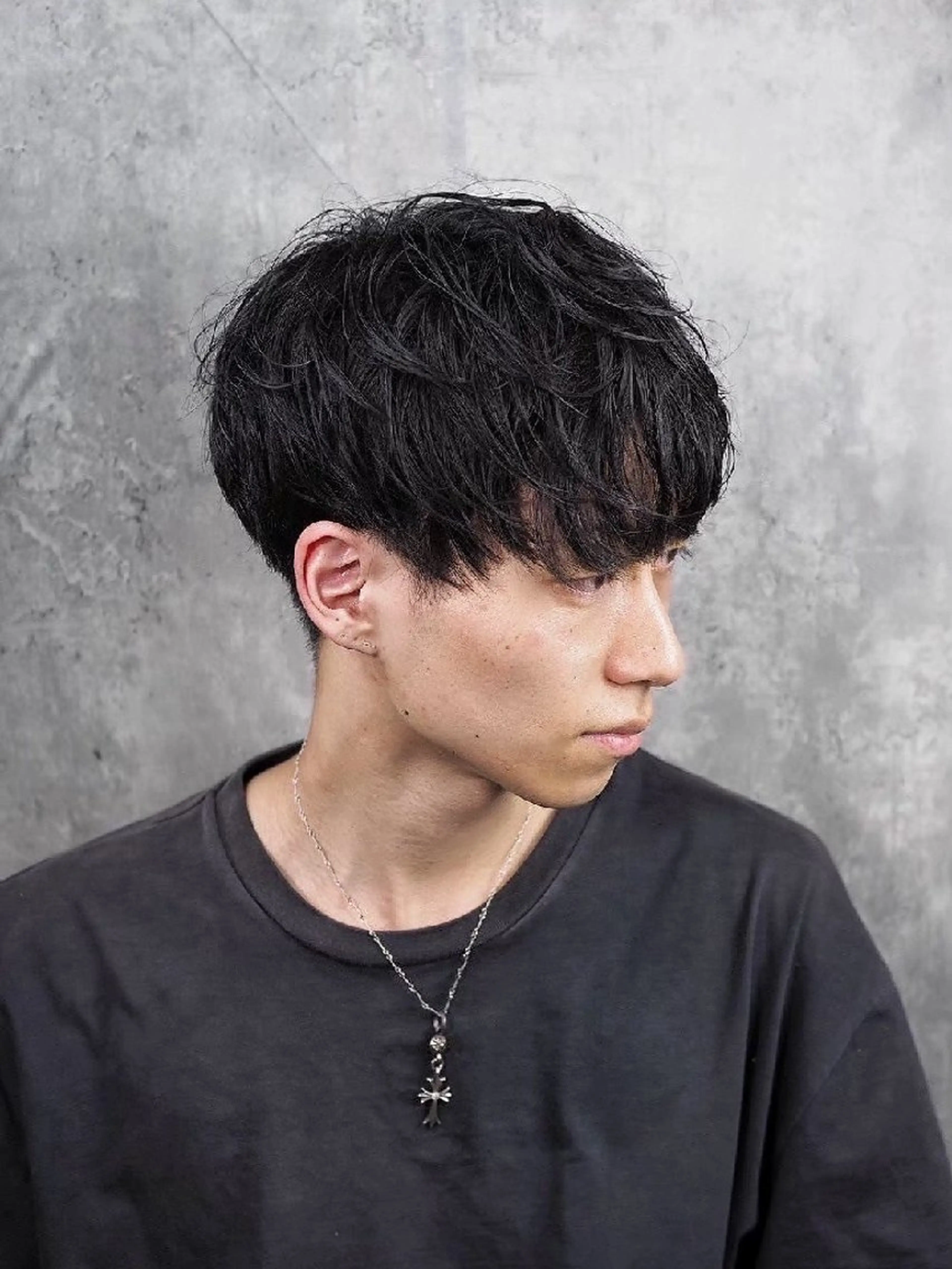メンズ マッシュ シースルーマッシュ ツーブロック 石井 希明のヘアスタイル