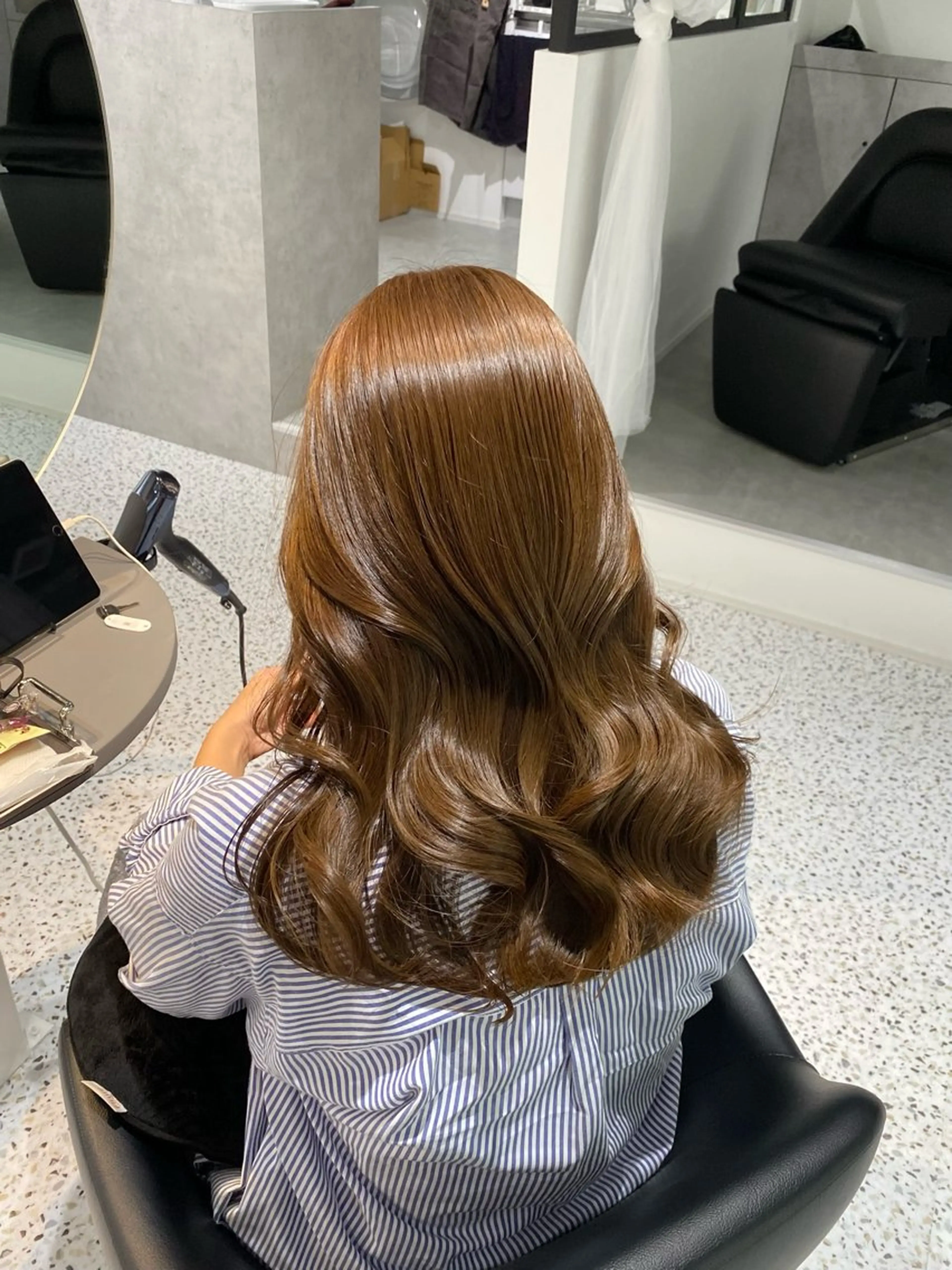 ミディアム カラー パーマ ヘアアレンジ メンズ キッズ ベージュカラー ミルクティーベージュ カット ヘアカラー Lumo所属・💖横浜ブリーチなし 💖MIHOのヘアスタイル