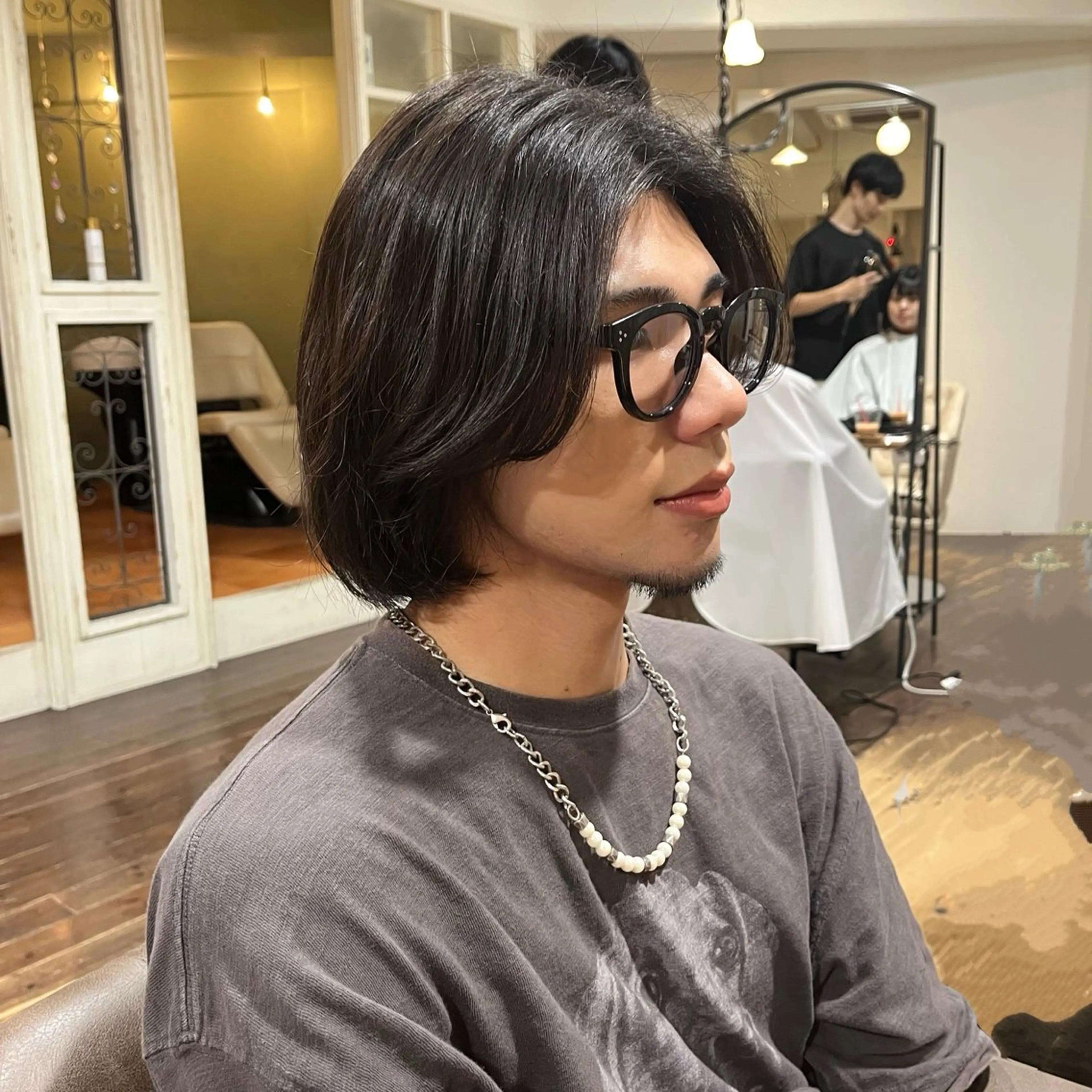 ミディアム メンズ レイヤーカット パ ルのヘアスタイル