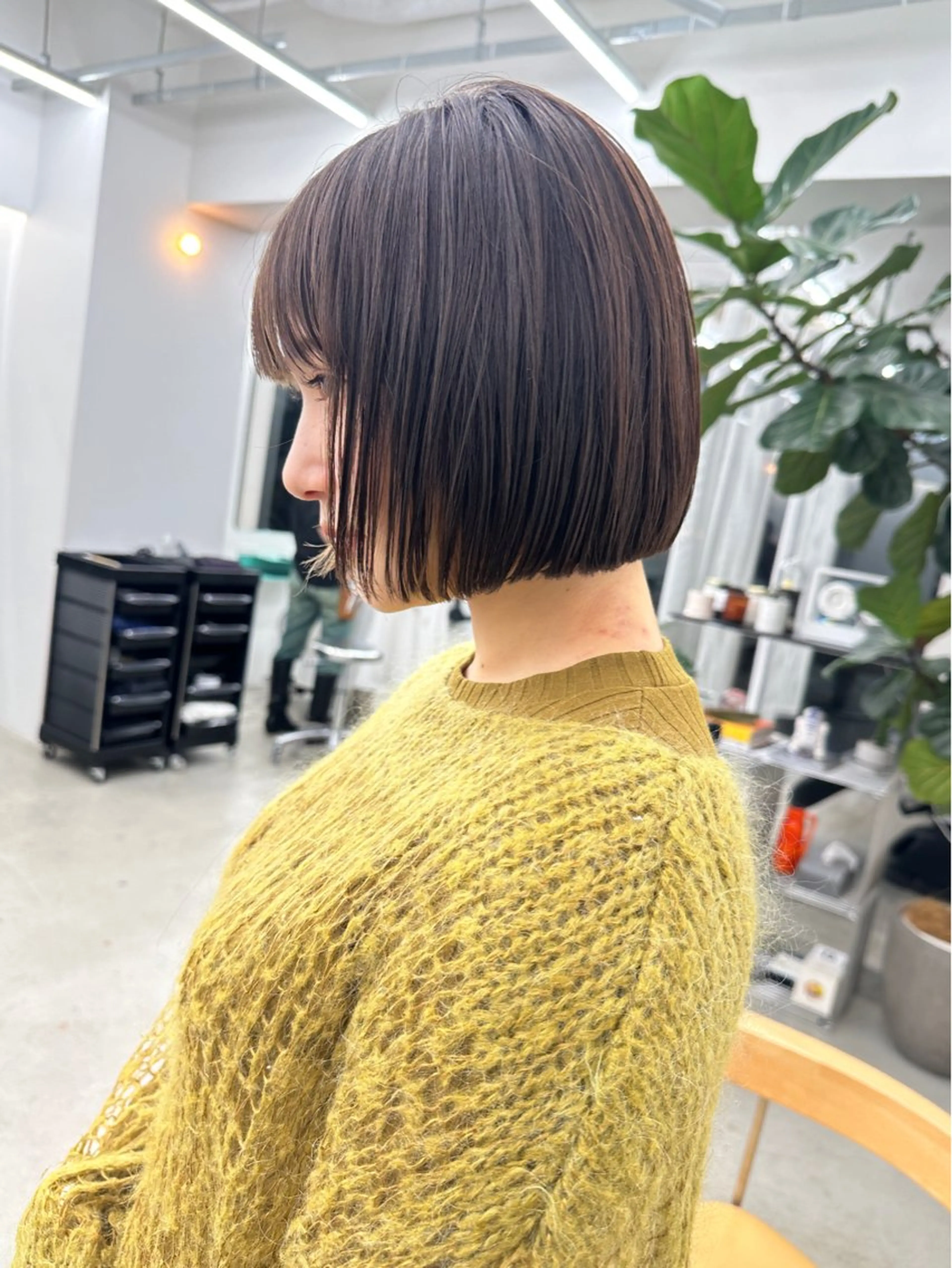 ショート パーマ ボブ カット 縮毛矯正 トリートメント ボブ/レイヤー/ケア パーマ/リュウタのヘアスタイル