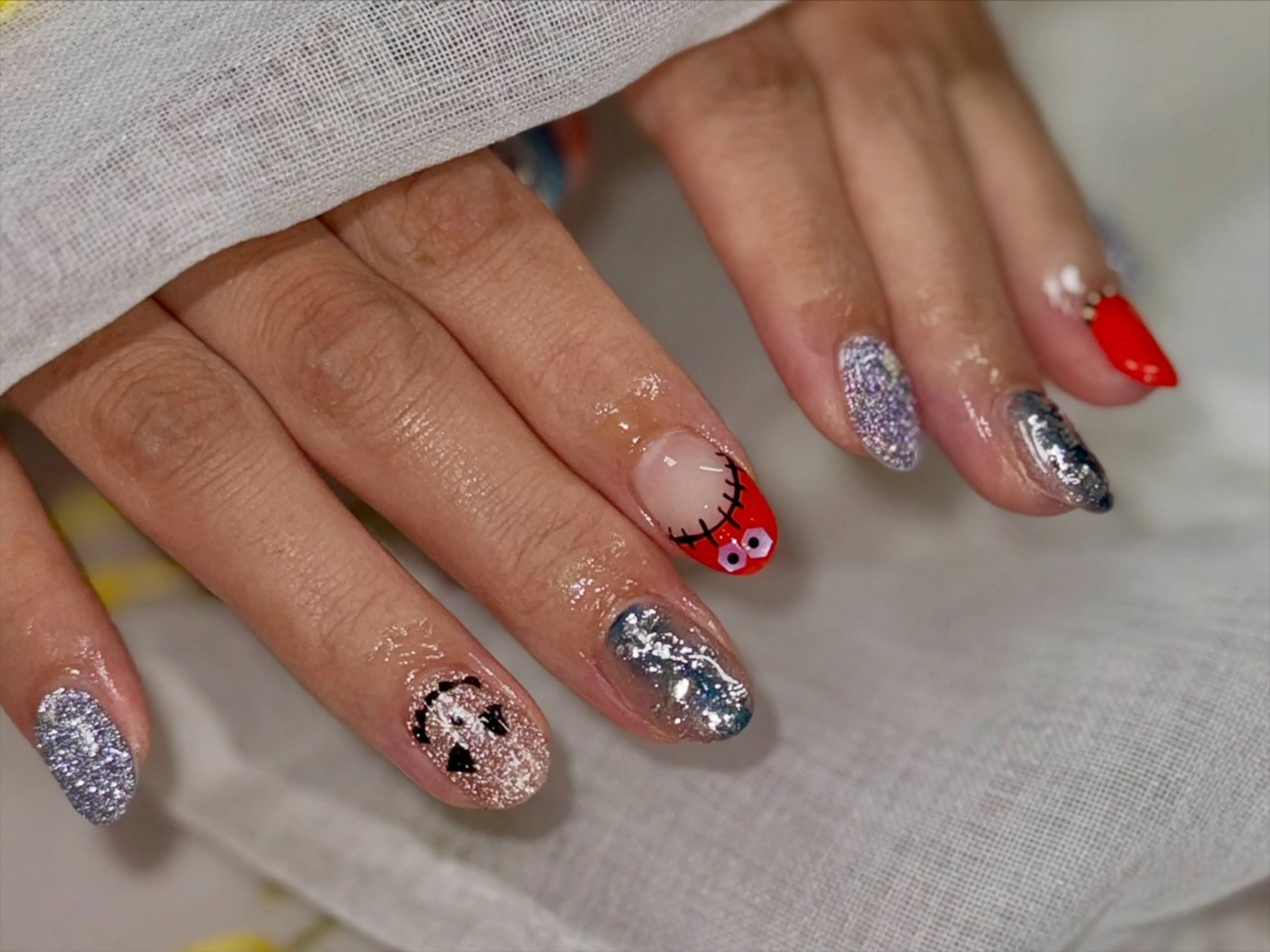 ネイル ハロウィン 持ち込み KAORI🦄 星ヶ丘徒歩1分サロンのネイルデザイン