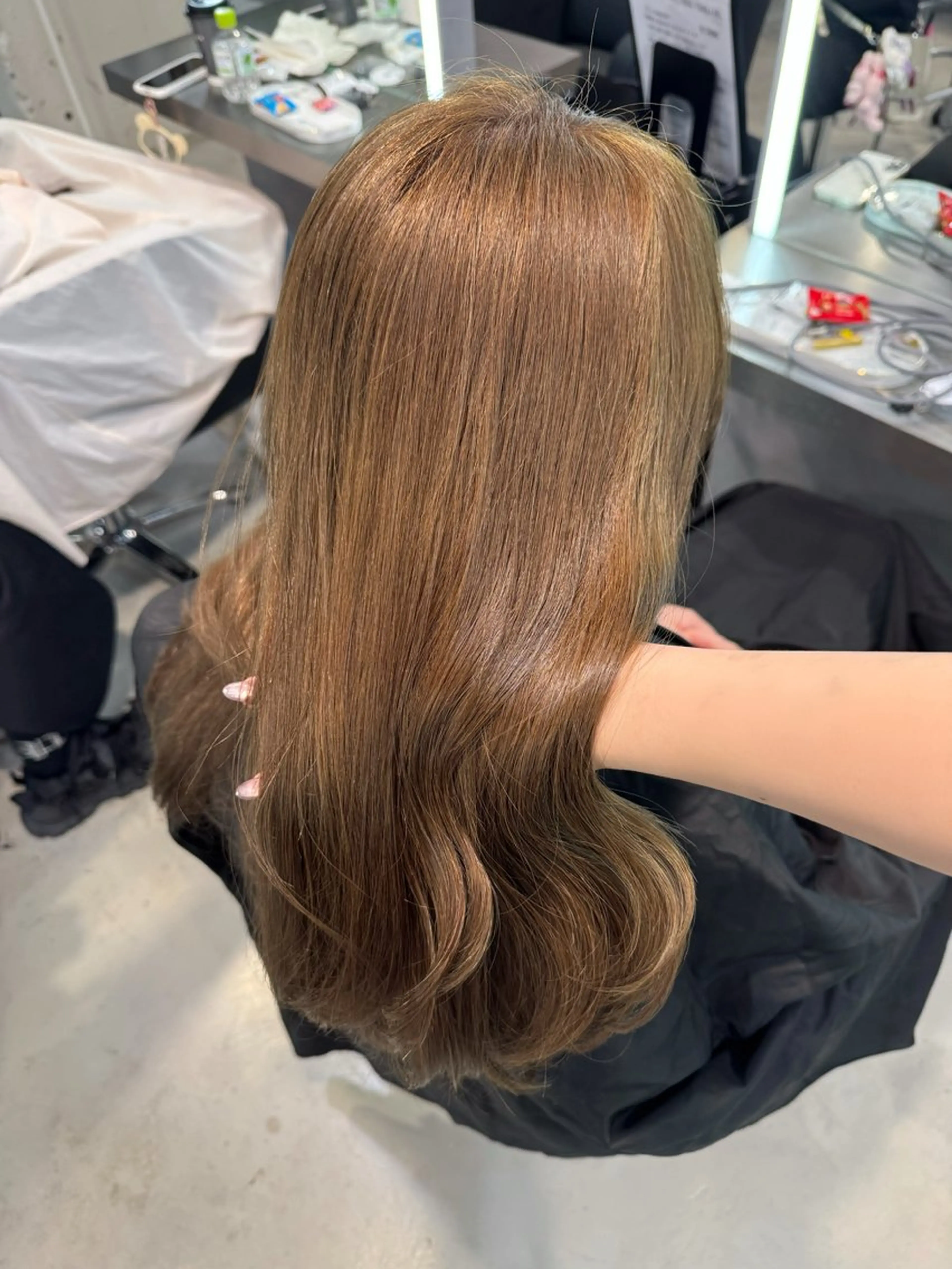 ミディアム カラー 艶カラー♡クール トレンドヘア♡アユミのヘアスタイル