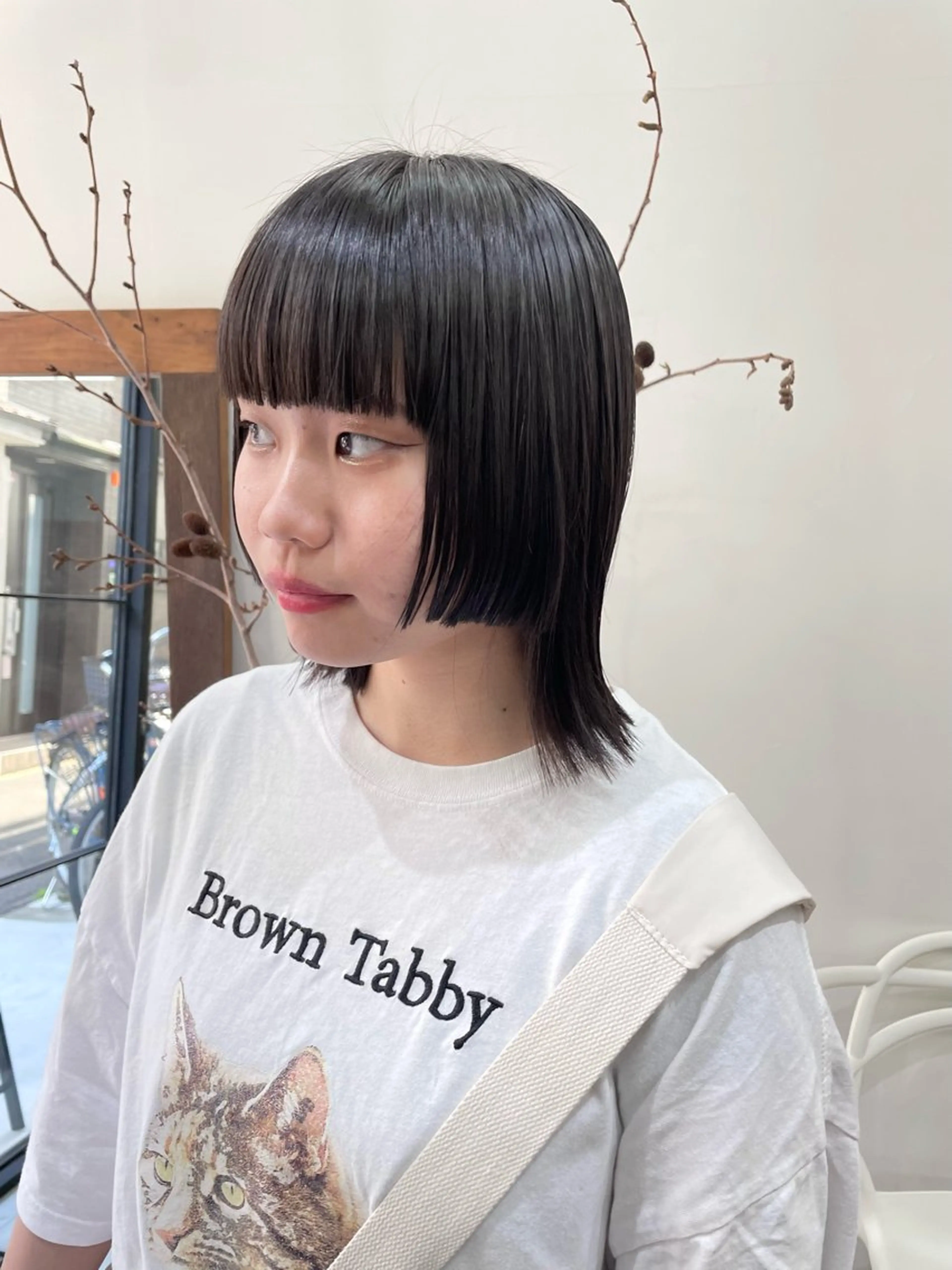 ショート カラー パーマ ヘアアレンジ メンズ オリーブカラー カット ヘアカラー トリートメント tatsumi/ボブ ウルフ/レイヤーのヘアスタイル