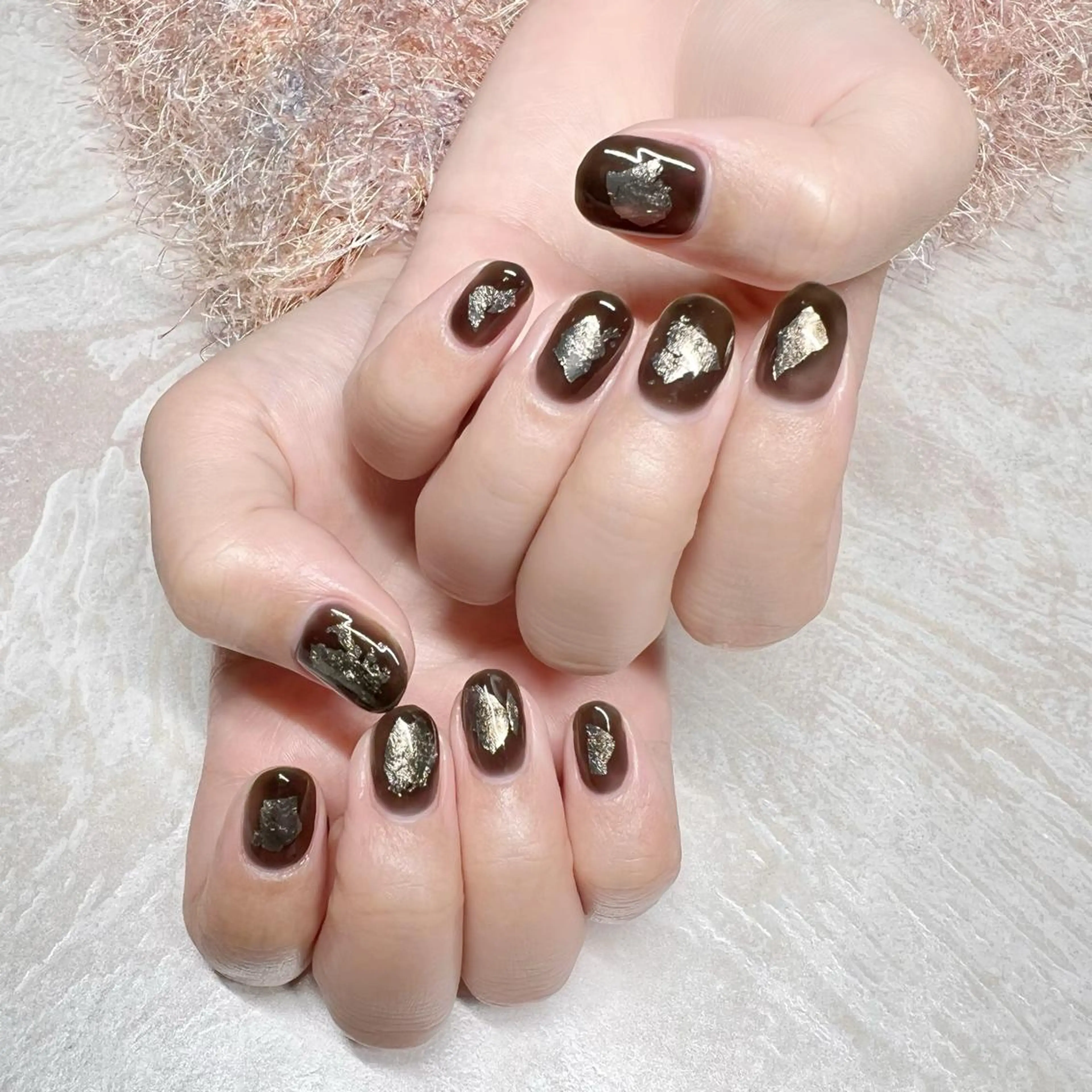 ネイル ニュアンスネイル ショートネイル gemickle nailのネイルデザイン