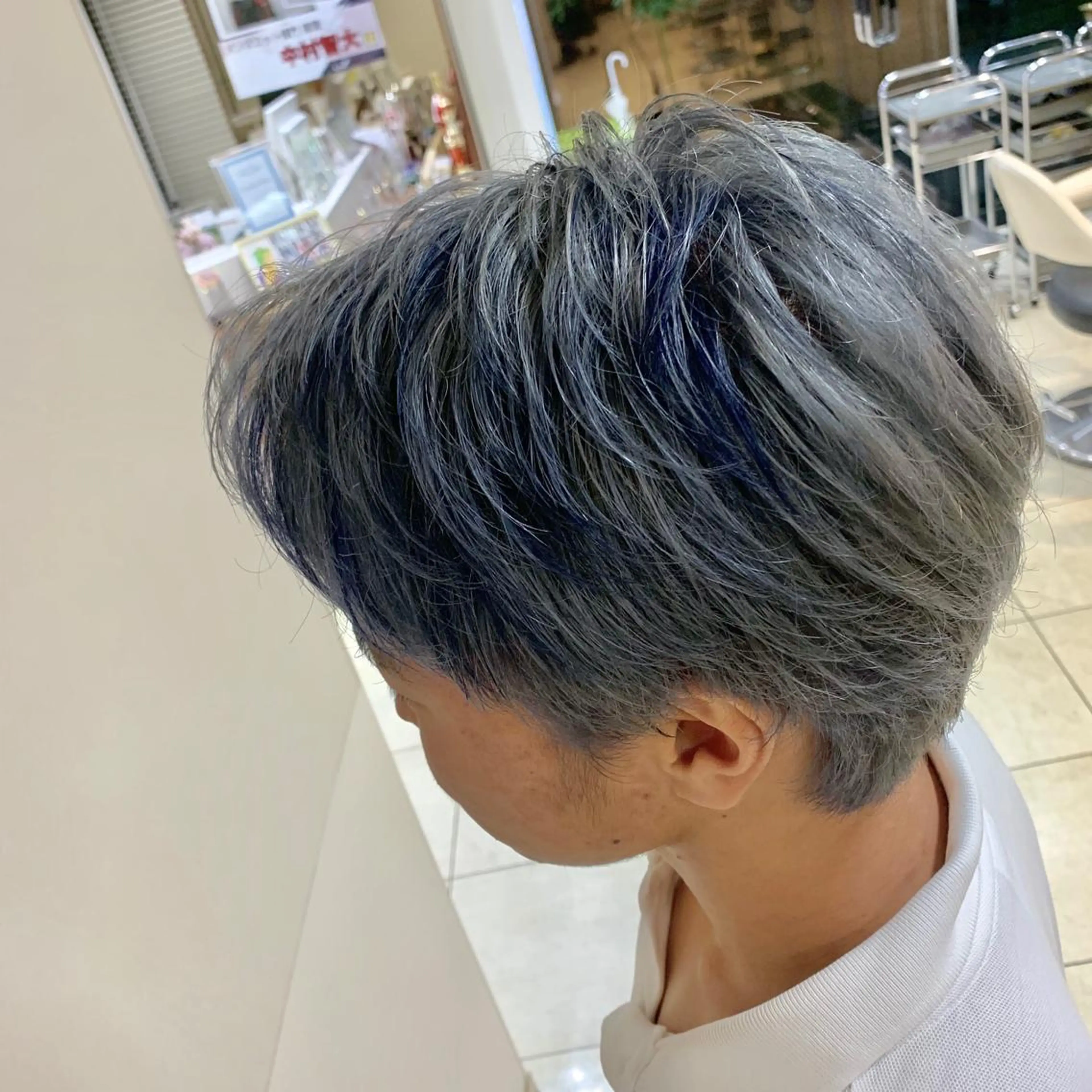 ショート カラー ヘアアレンジ メンズ ヘアカラー トリートメント 【Sweep】おじま のぞみのヘアスタイル