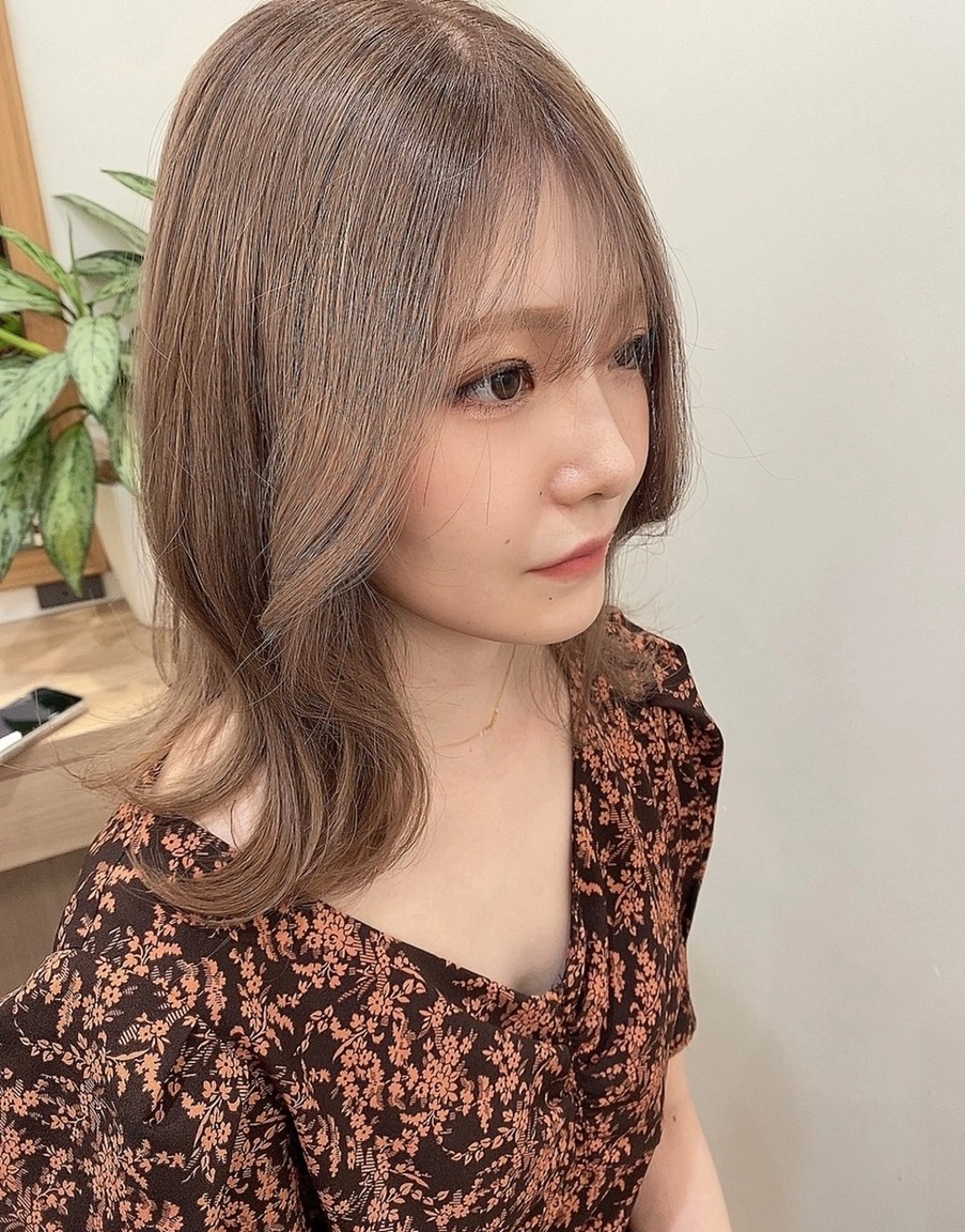 ミディアム カラー カット マツモト カラー/ショートボブのヘアスタイル