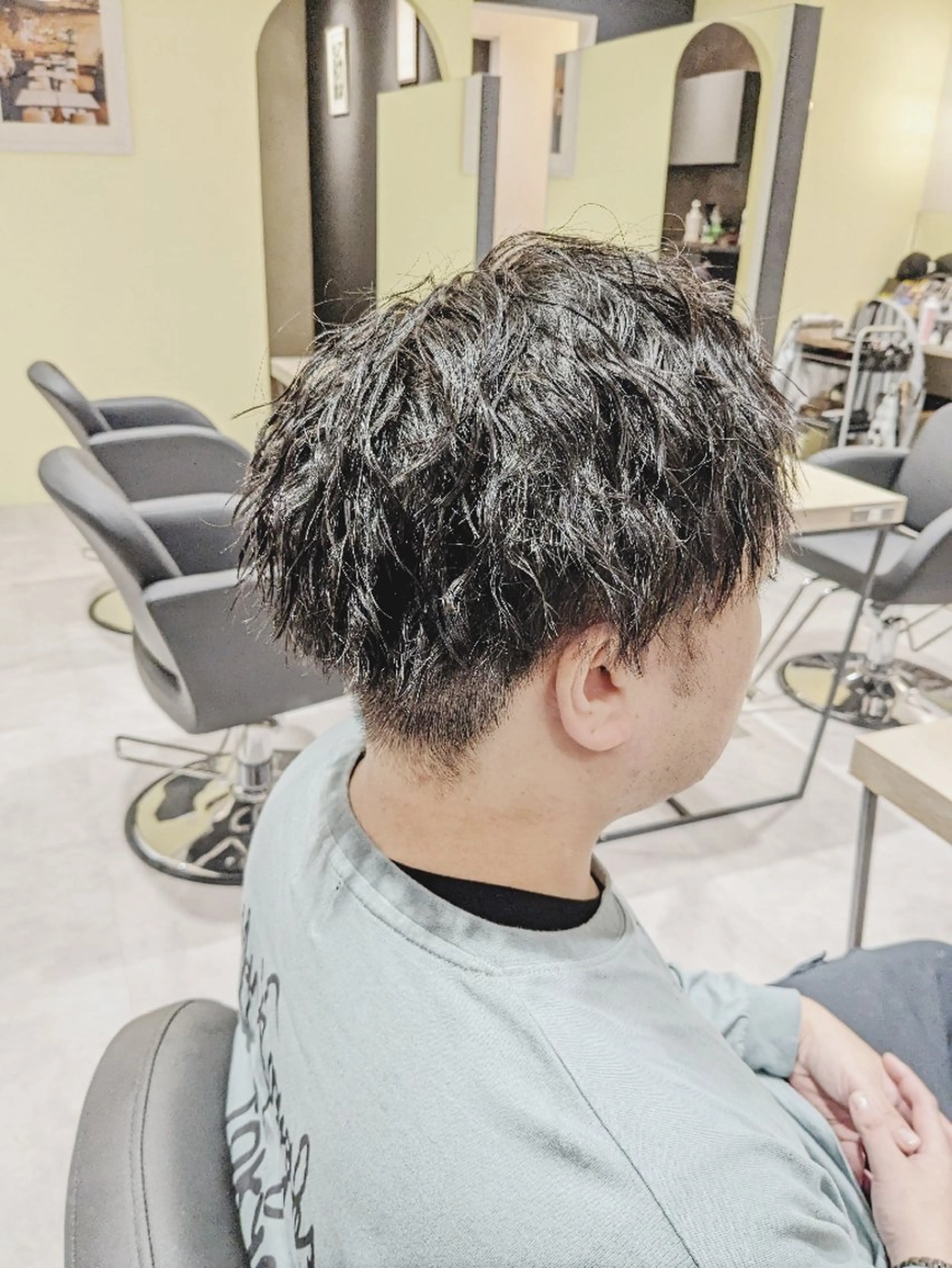 ショート メンズ パーマ 髪質改善/メンズヘア TAKAHIROのヘアスタイル