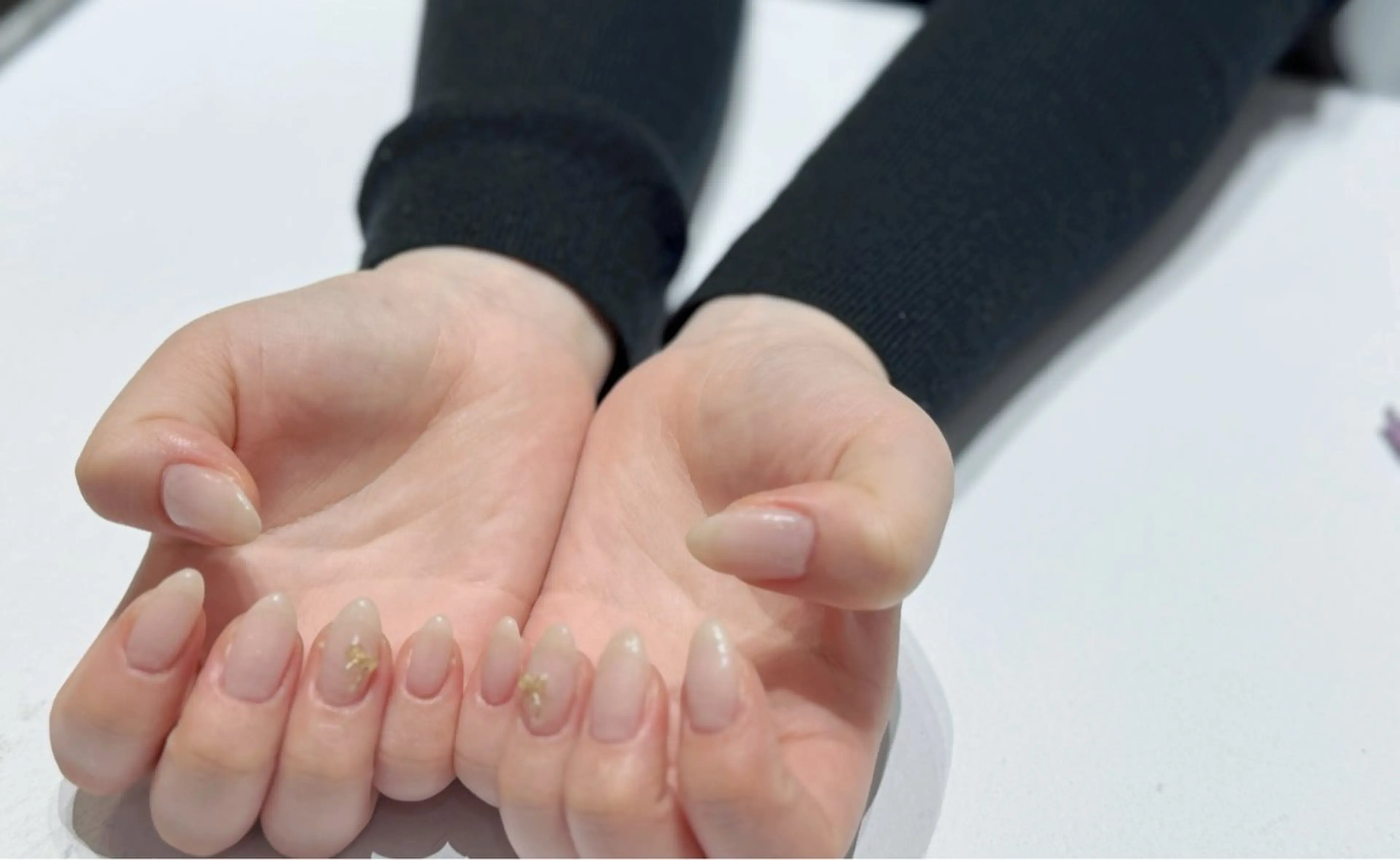 ネイル リボン ハンドネイル 清川 椿咲のネイルデザイン