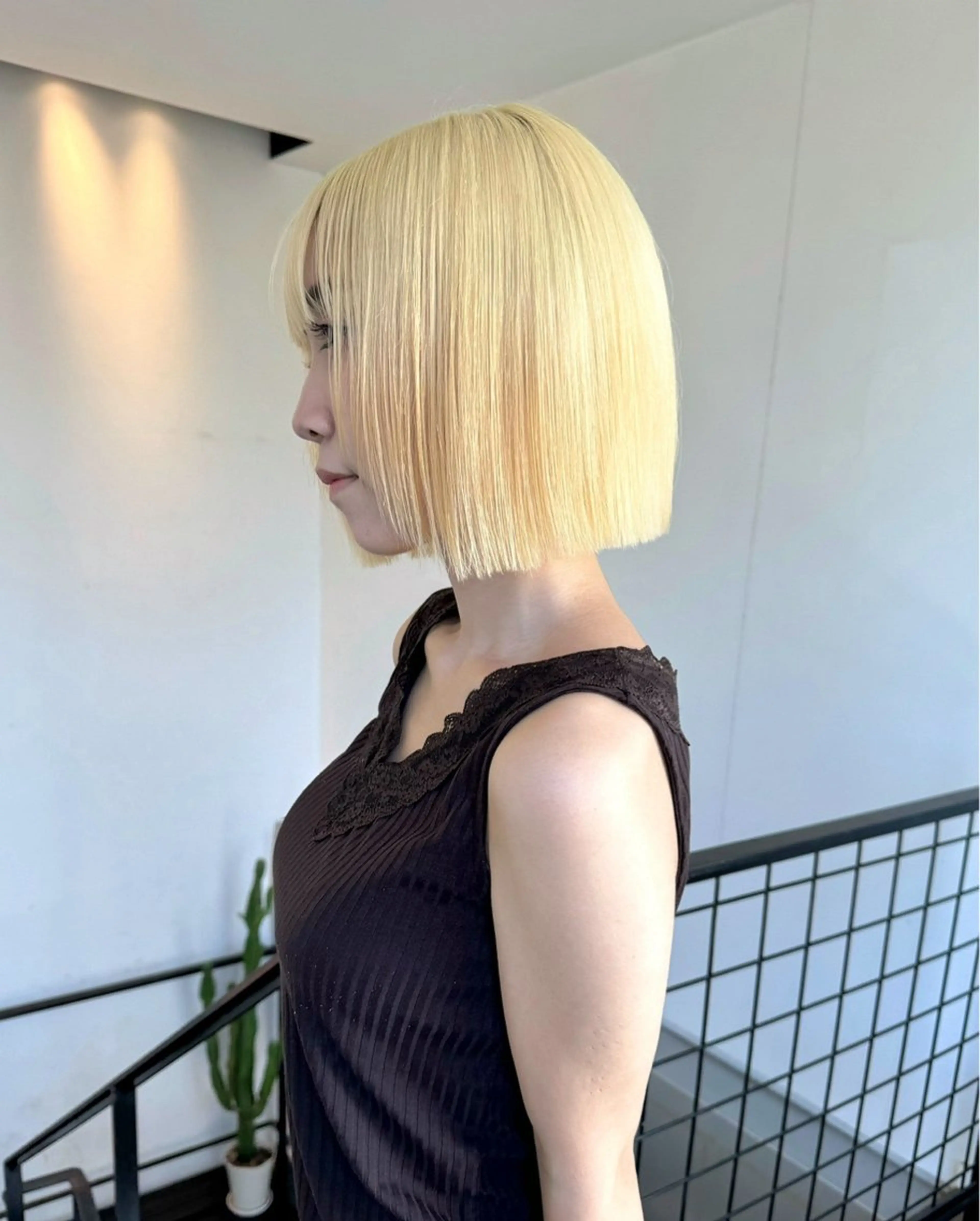 ショート ヘアカラー トリートメント aya/ブリーチ/ ボブ/ショートのヘアスタイル