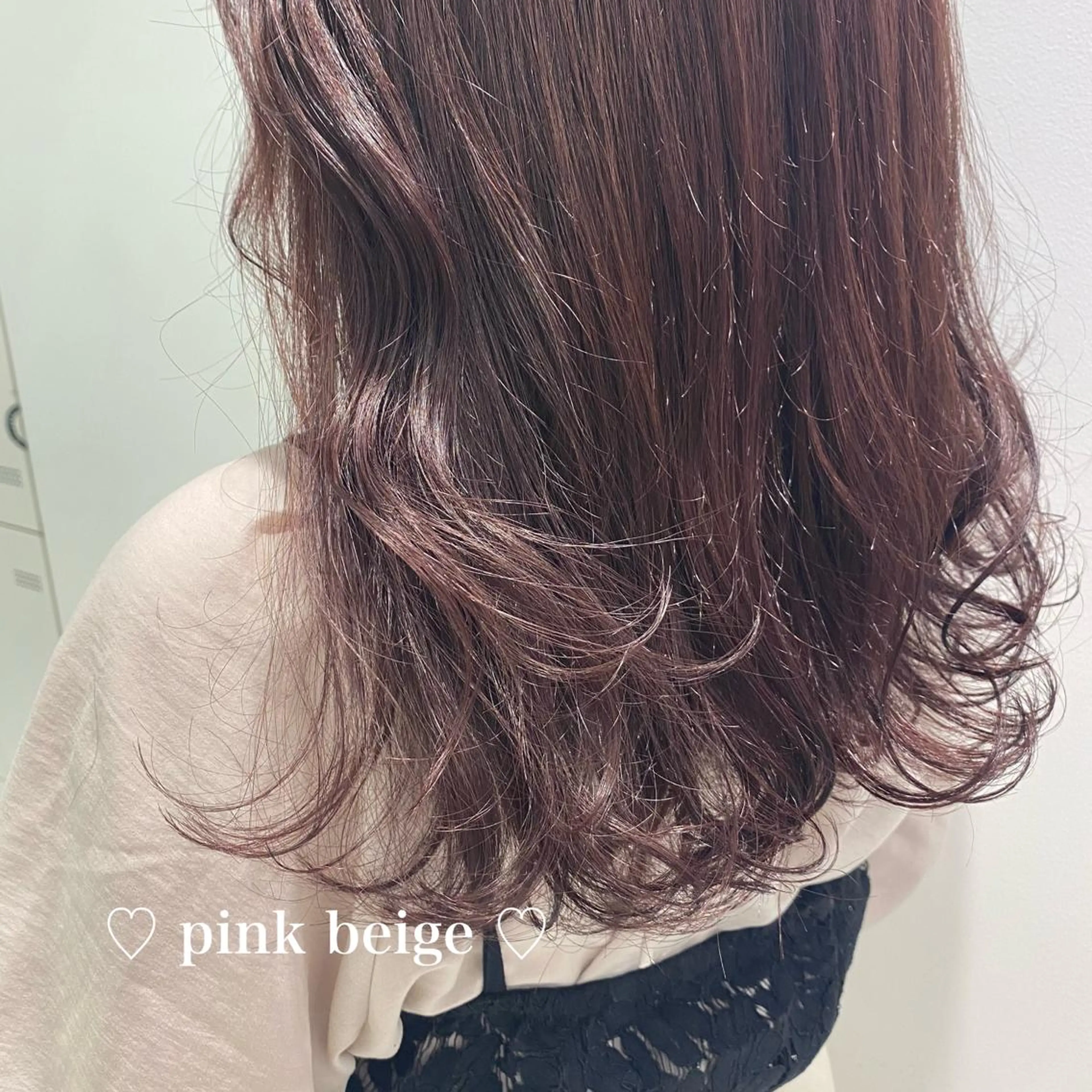 セミロング カラー パーマ ヘアアレンジ メンズ ネイル マツエク・マツパ ベージュカラー ラベンダーカラー ピンクカラー ピンクベージュ ピンクラベンダー linette所属・🐩推し活🐩 FUTABA🍒のヘアスタイル