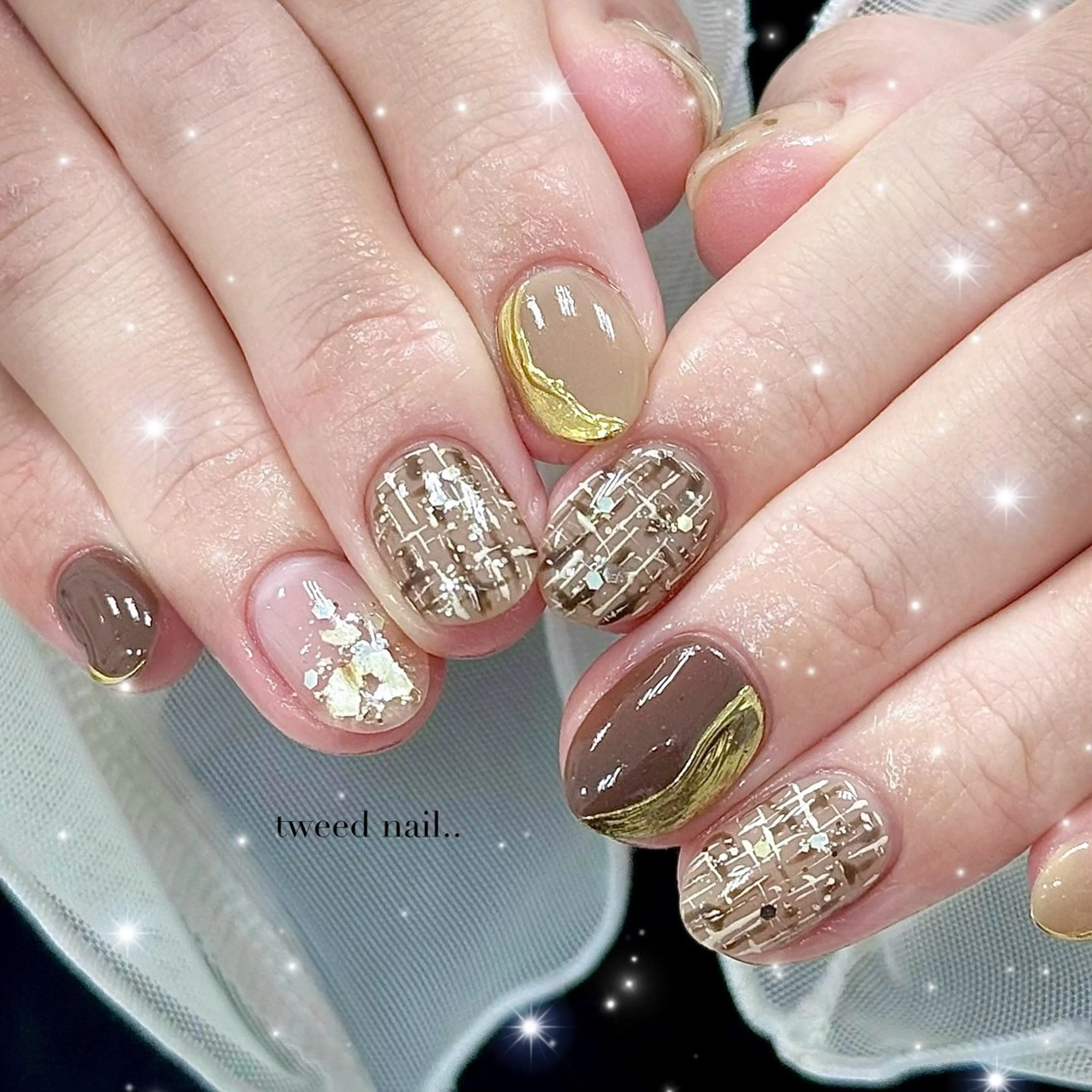 ネイル ハンドネイル Purasia高橋✧ マグ/ワンホン/地雷のネイルデザイン