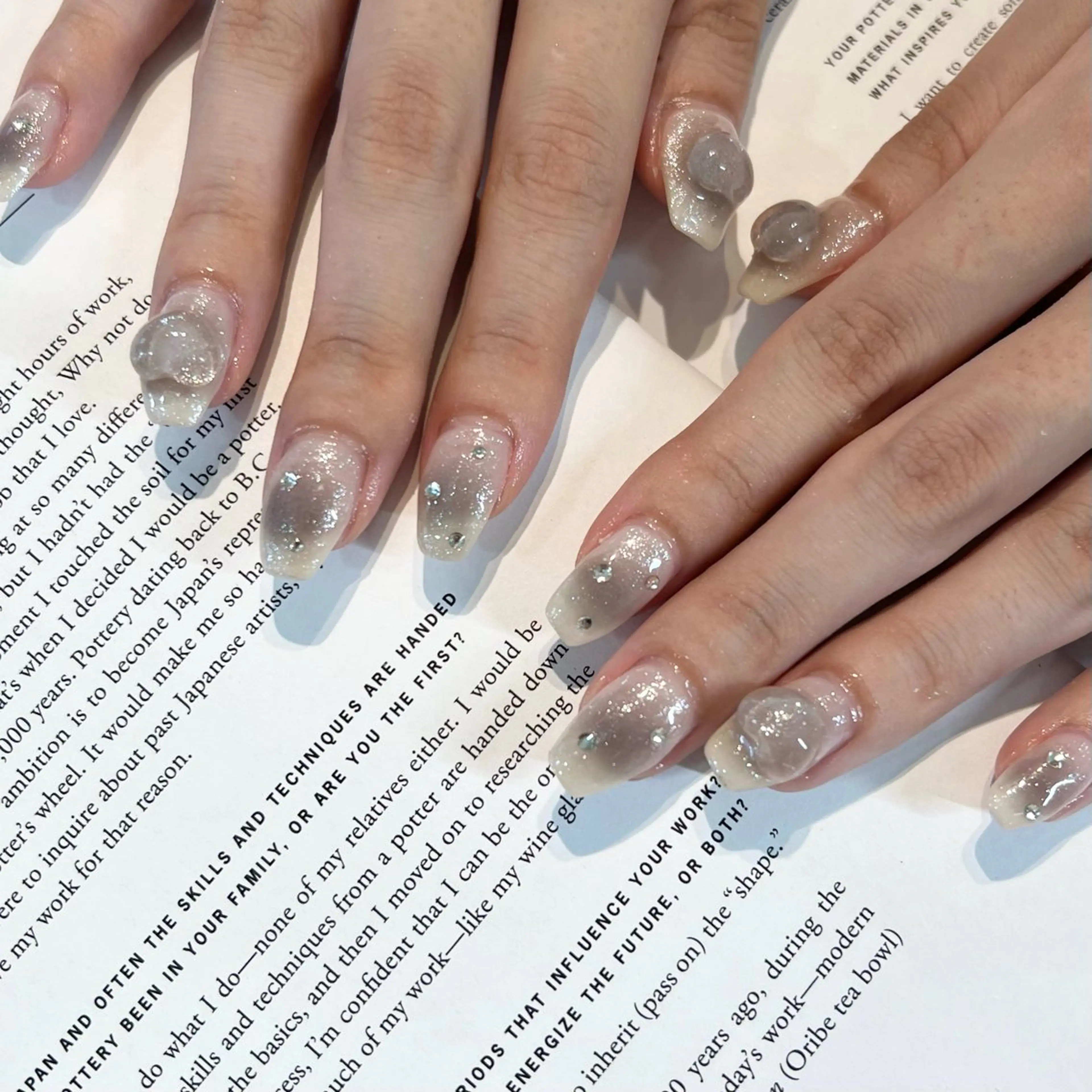 ネイル アートネイル sio.nail&eyebrow salon shimokitazawa2号店所属・nailist mana𖤐´-のネイルデザイン