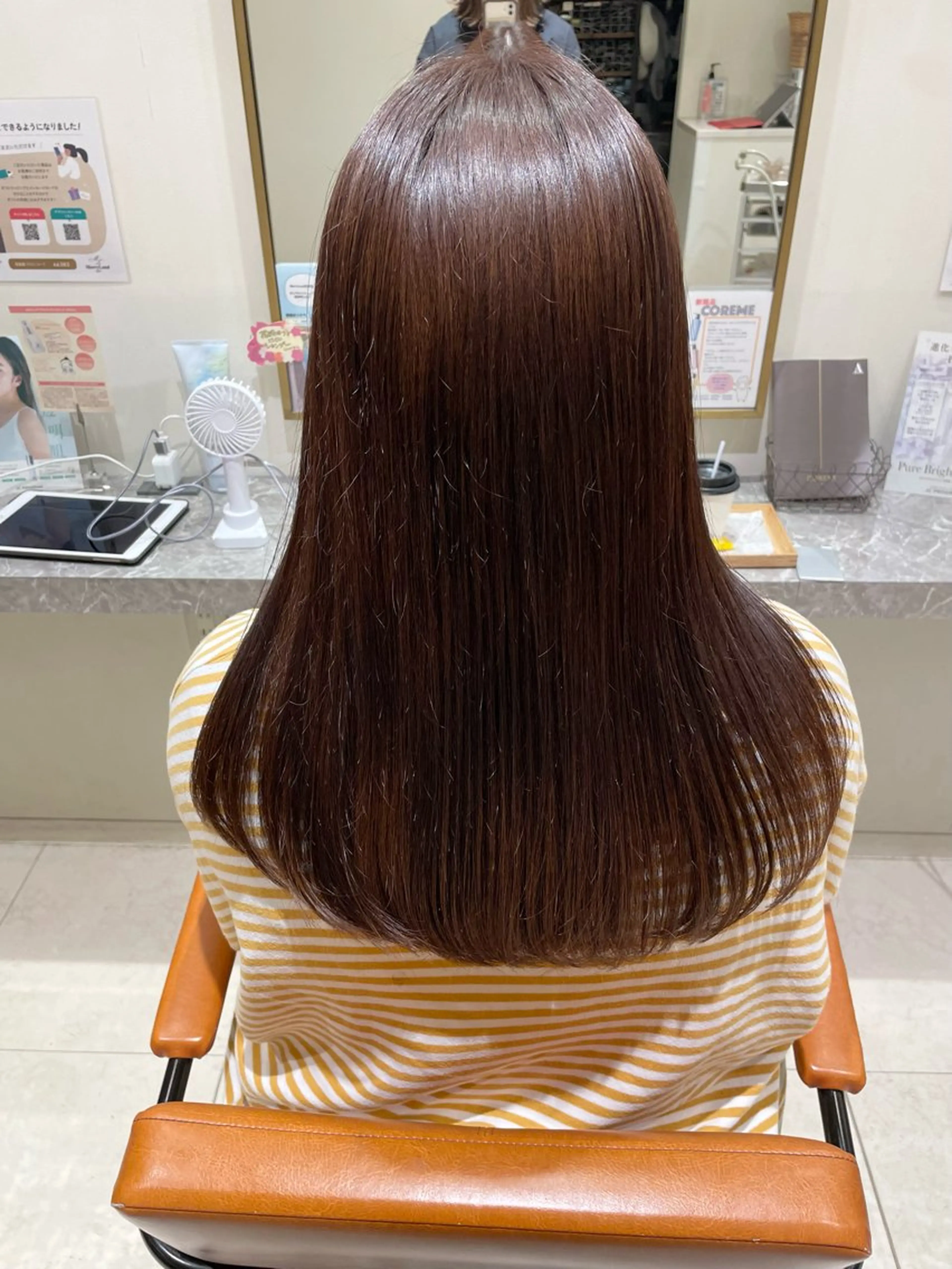 ロング カラー パーマ カット 縮毛矯正 暖色/ベージュ/ メンズ/鈴木彩のヘアスタイル