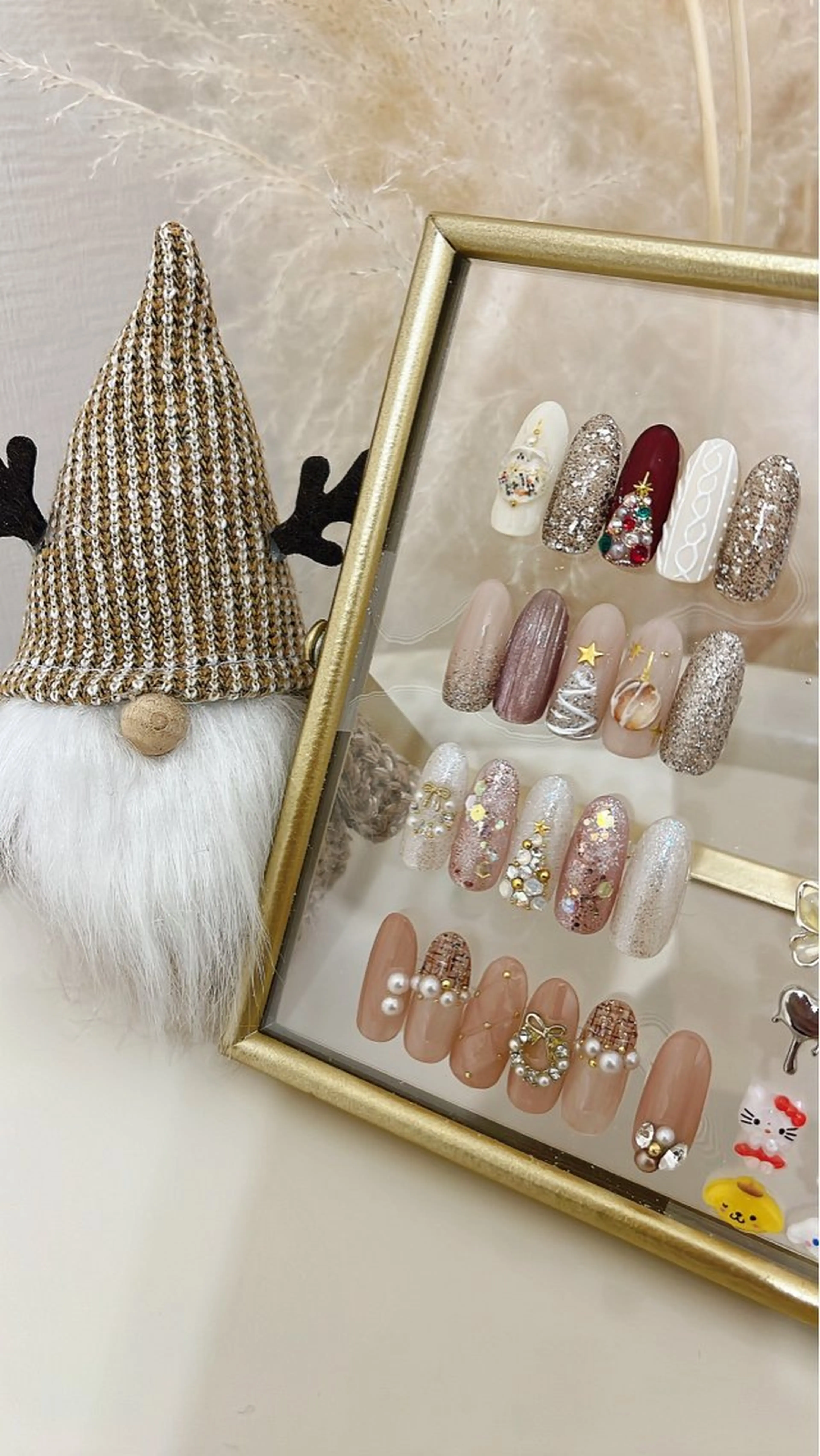 ネイル フットネイル ジェルネイル 韓国ネイル リボン ツイードネイル ハンドネイル nail salon Lauleaのネイルデザイン