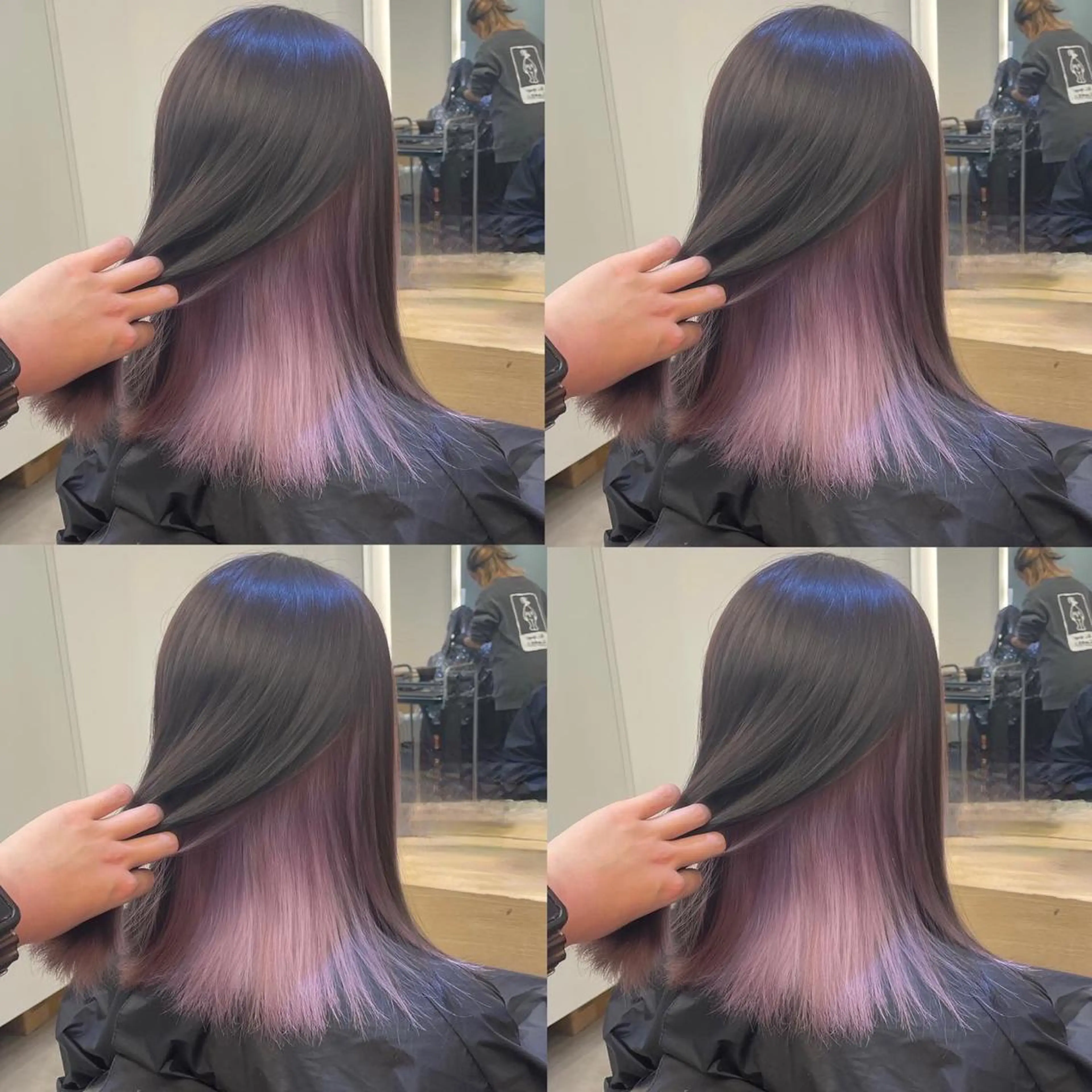 ミディアム カラー カット ヘアカラー トリートメント 韓国🇰🇷透明感 ERIのヘアスタイル