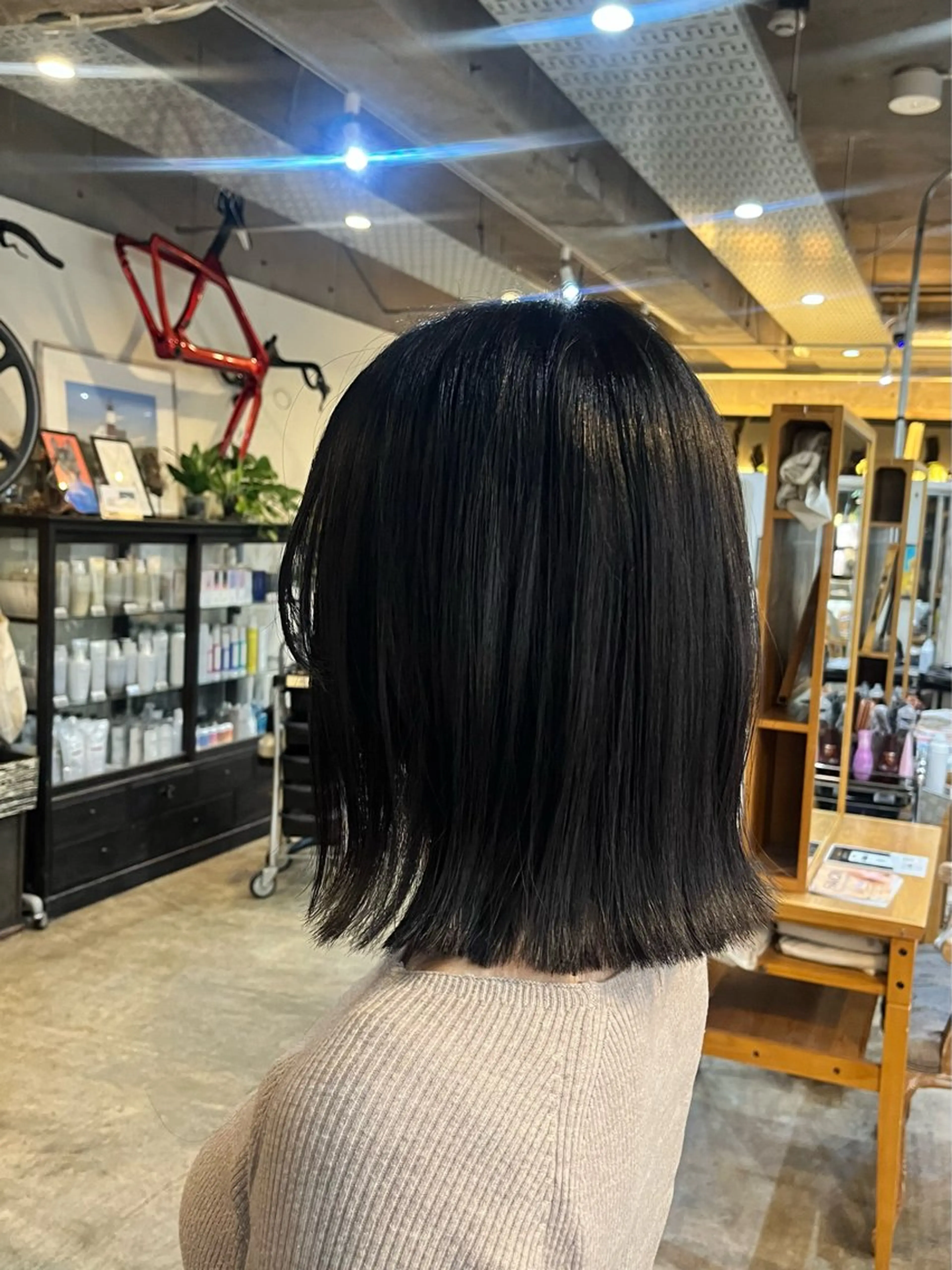 ミディアム カット 松原 樹里のヘアスタイル