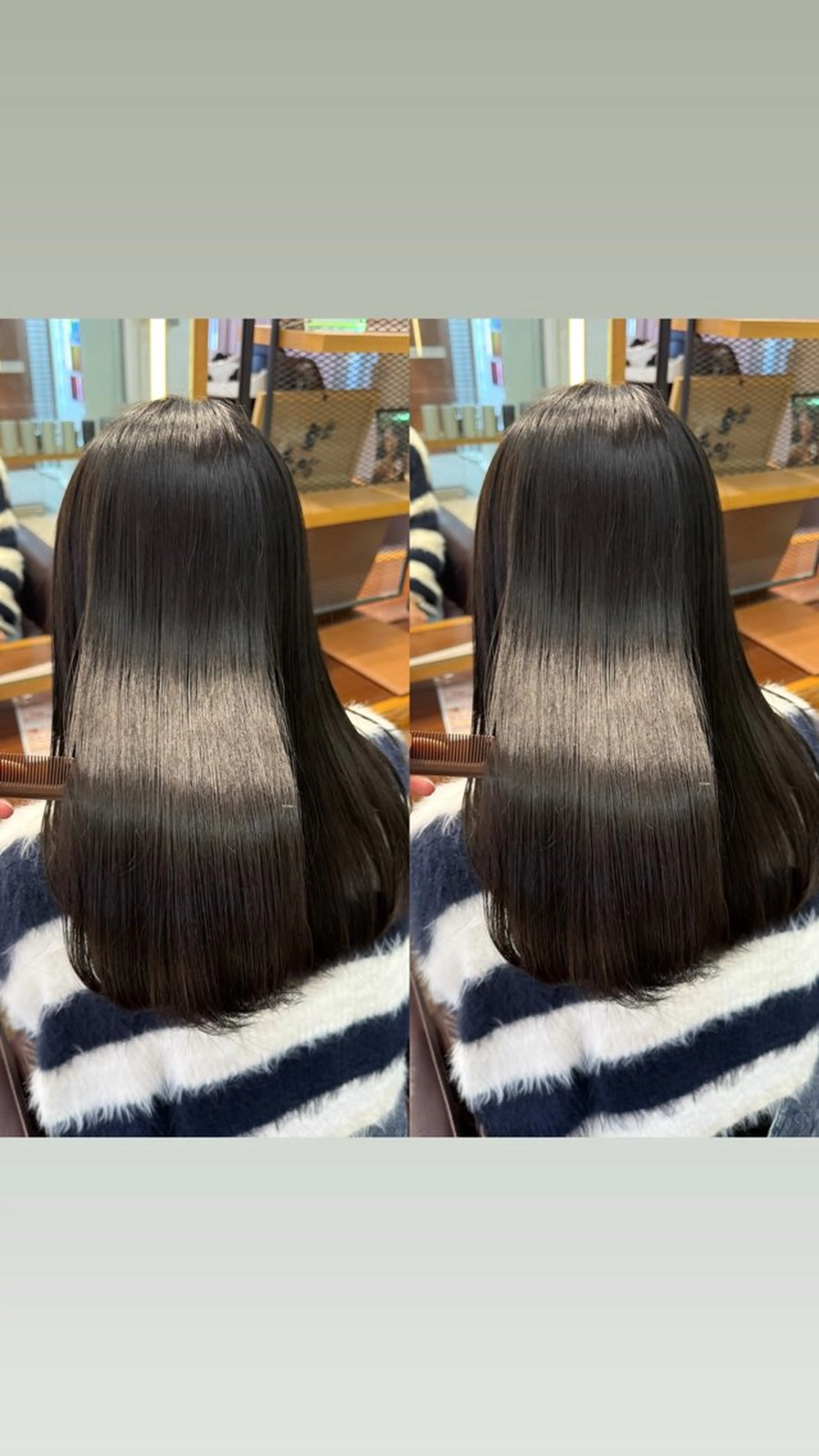 セミロング 髪質改善 トリートメント トリートメント 暖色カラー/ ストレート/くるみのヘアスタイル