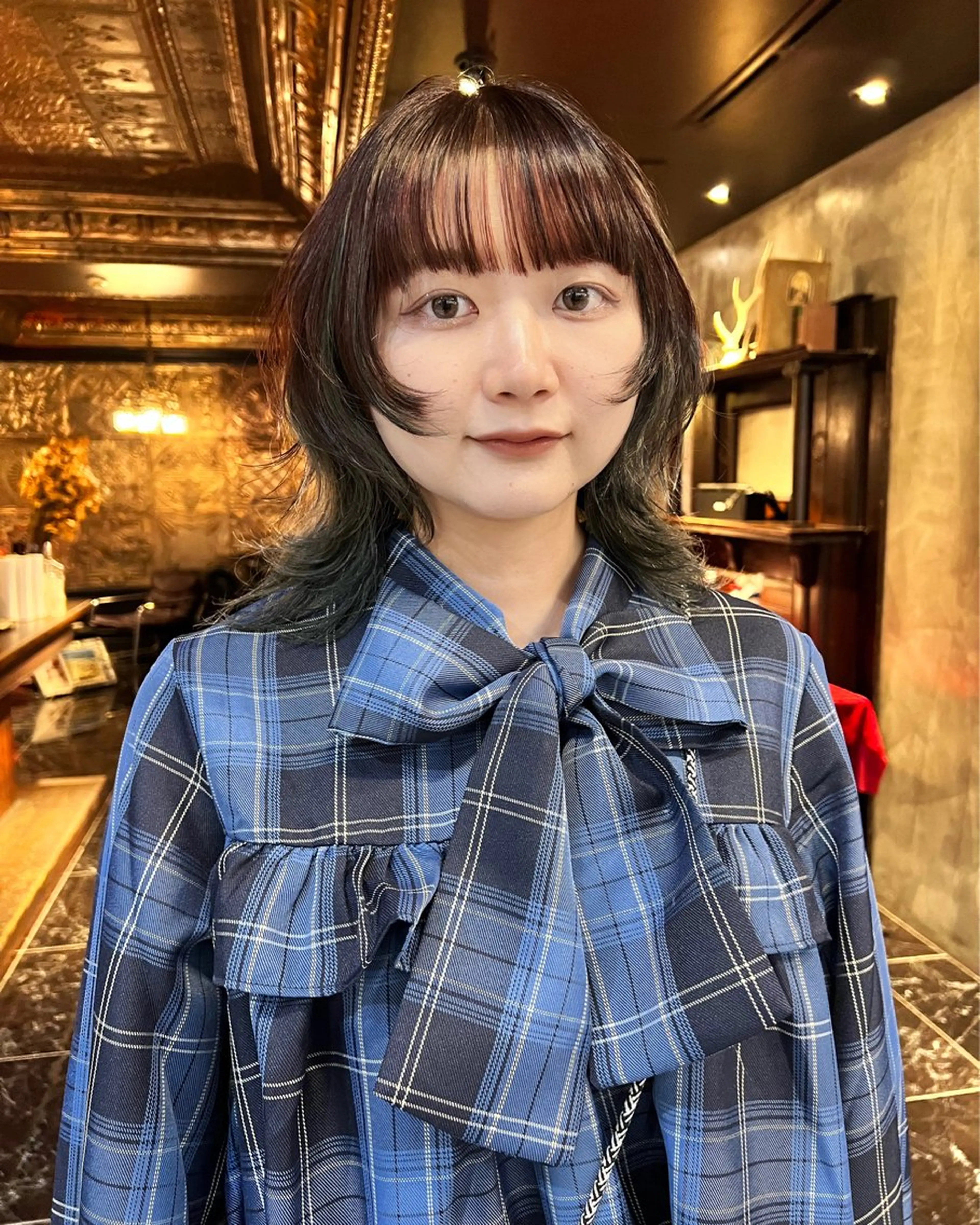 ミディアム カラー カット ヘアカラー 圧倒的デザイン力 店長🎨RENAのヘアスタイル