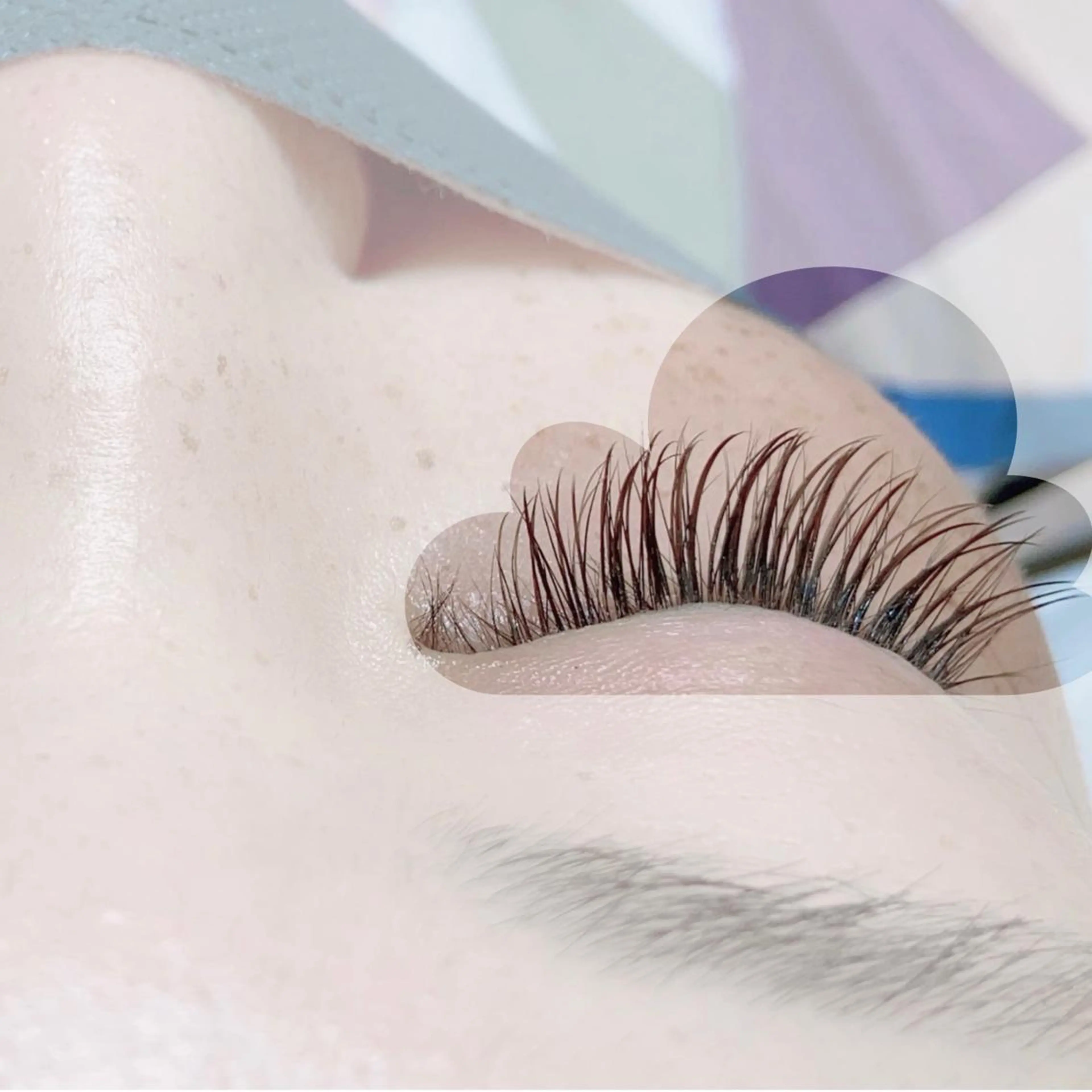 マツエク・マツパ カラーマツエク フラットラッシュ 韓国風マツエク ナチュラル パリジェンヌラッシュリフト barro.1995所属・オーダーメイドまつげ &まゆげ.RIKAのマツエク・マツパデザイン