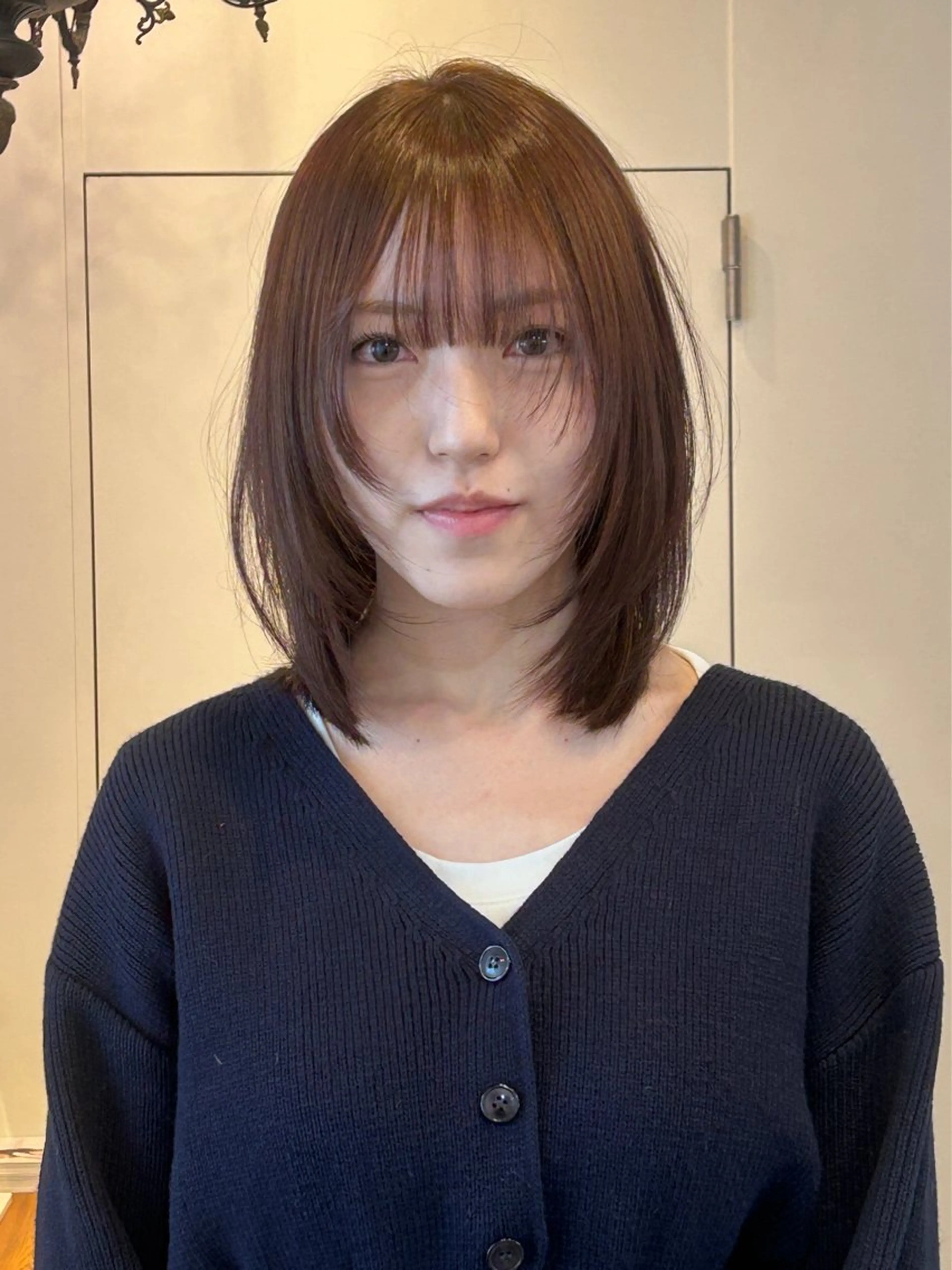 ミディアム カラー カット ヘアカラー ナチュラル大人っぽい スタイル MAORIのヘアスタイル