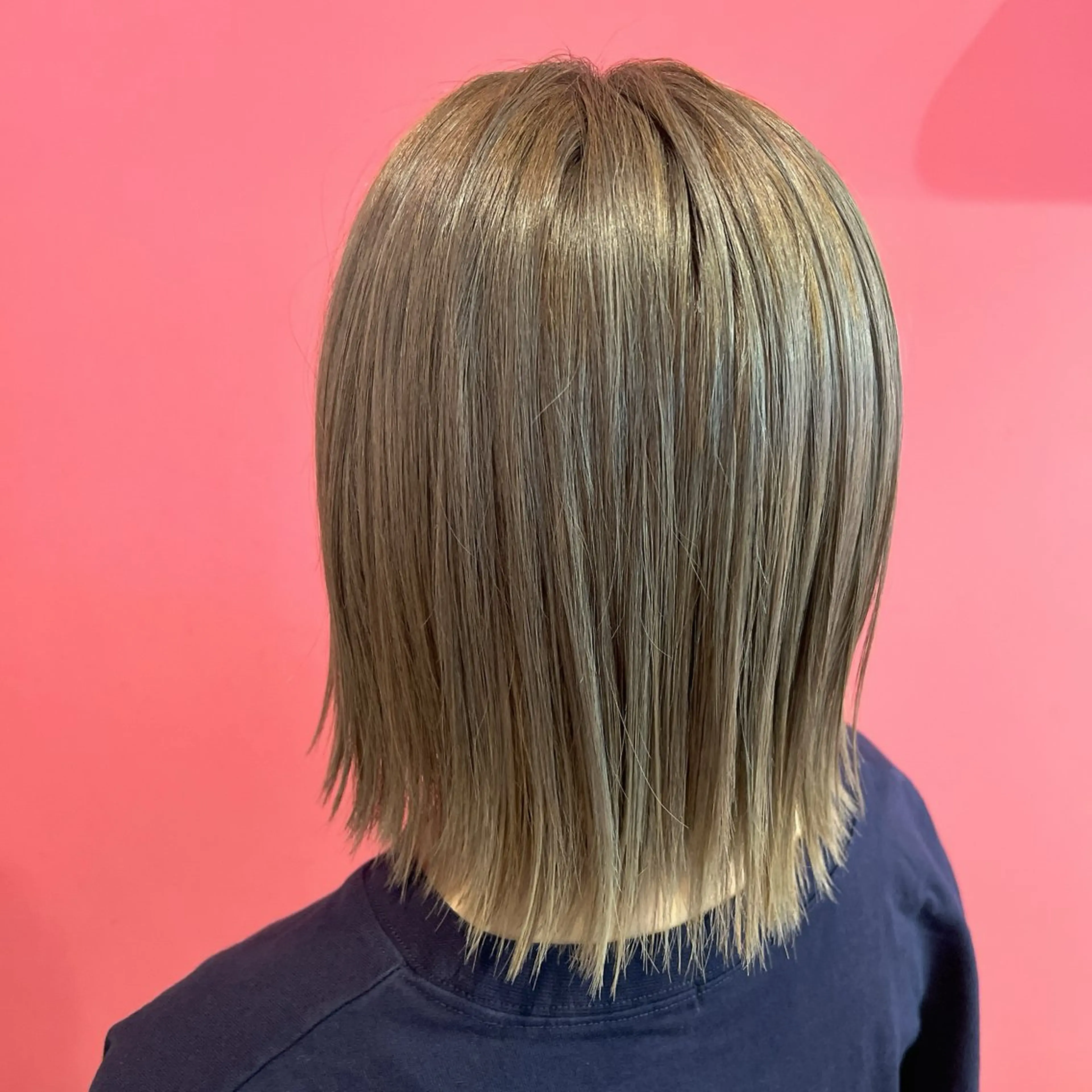 ミディアム カラー ブリーチ ボブ 外ハネヘア hair salon Ruban所属・hair salon Ruban‎‪𓍯のヘアスタイル