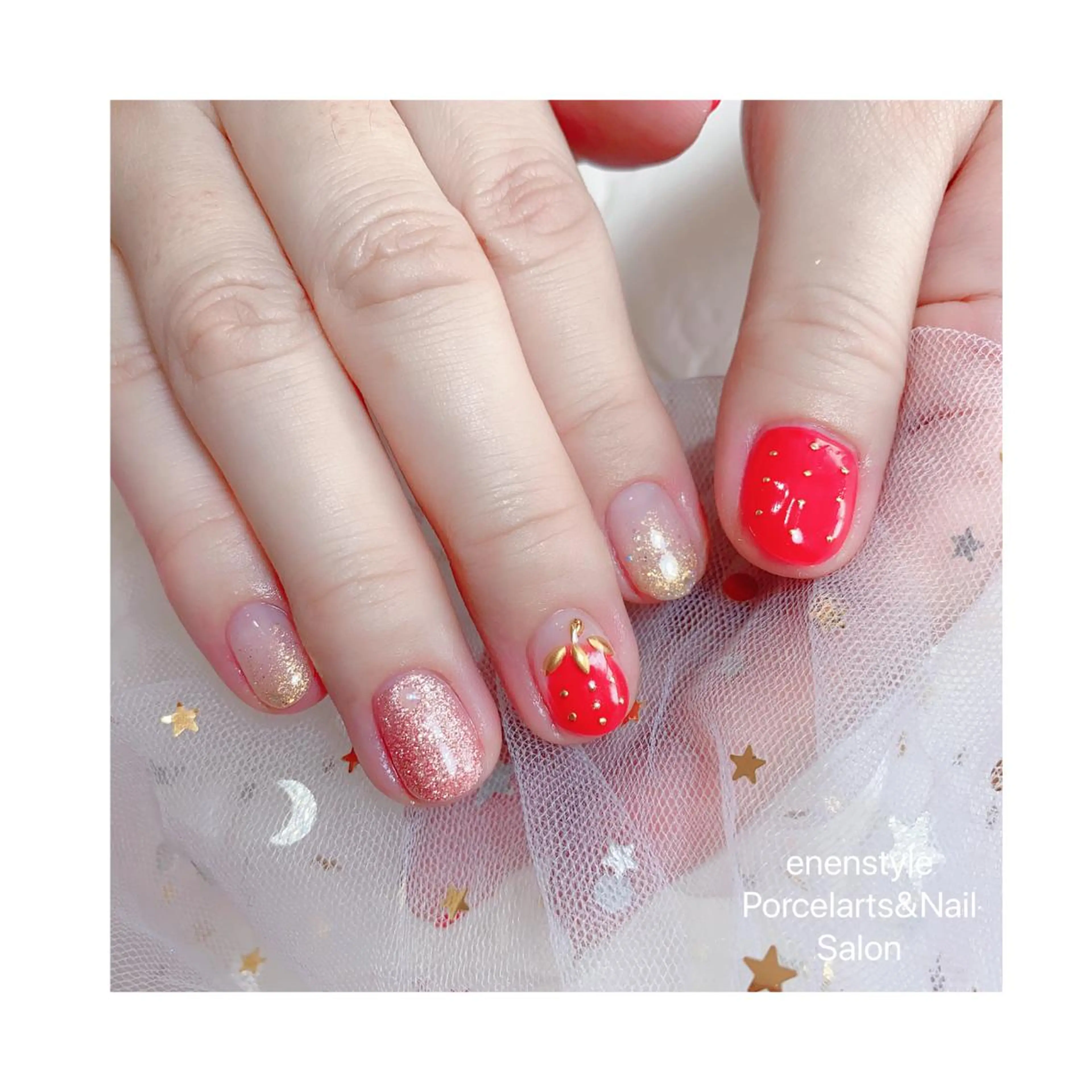 ミディアム ネイル ジェルネイル ニュアンスネイル オフィスネイル ワンカラーネイル パラジェル 👑enen style👑のネイルデザイン