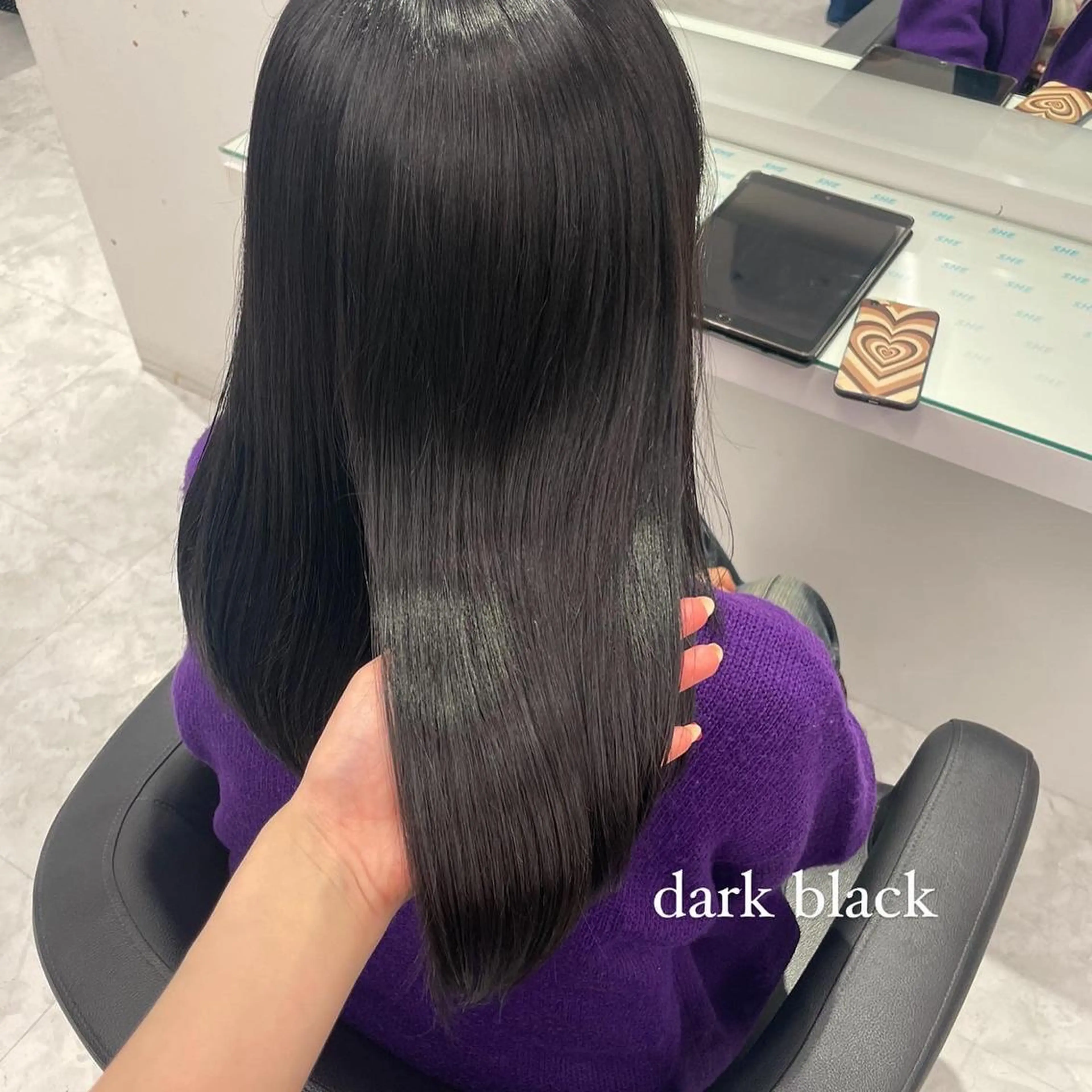 セミロング カラー 韓国ヘア🇰🇷🎀 みきのヘアスタイル