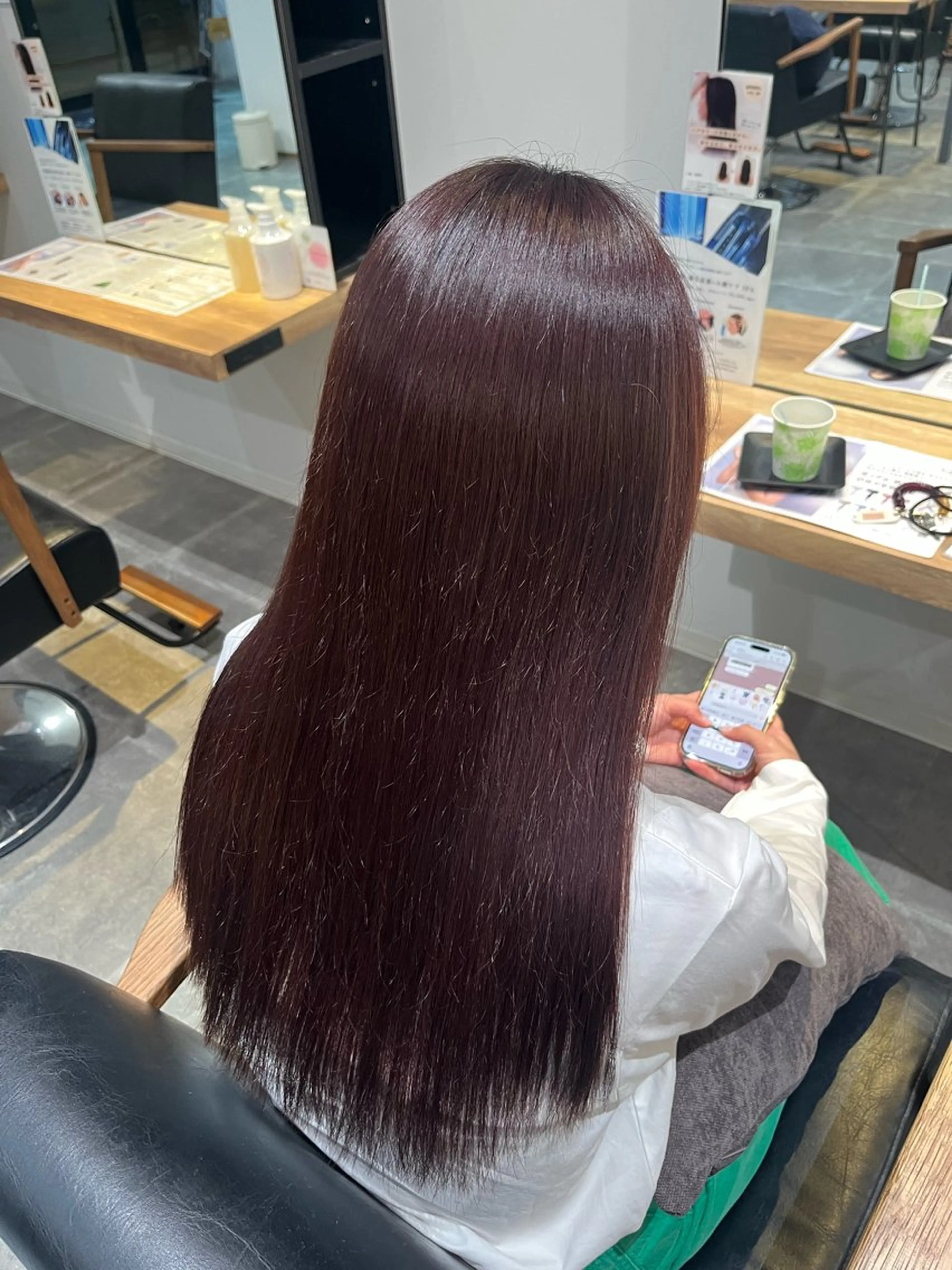 ロング カラー ブラウンカラー ピンクカラー ピンクブラウン ヘアカラー 艶髪/ブリーチなし/ NARUMIのヘアスタイル