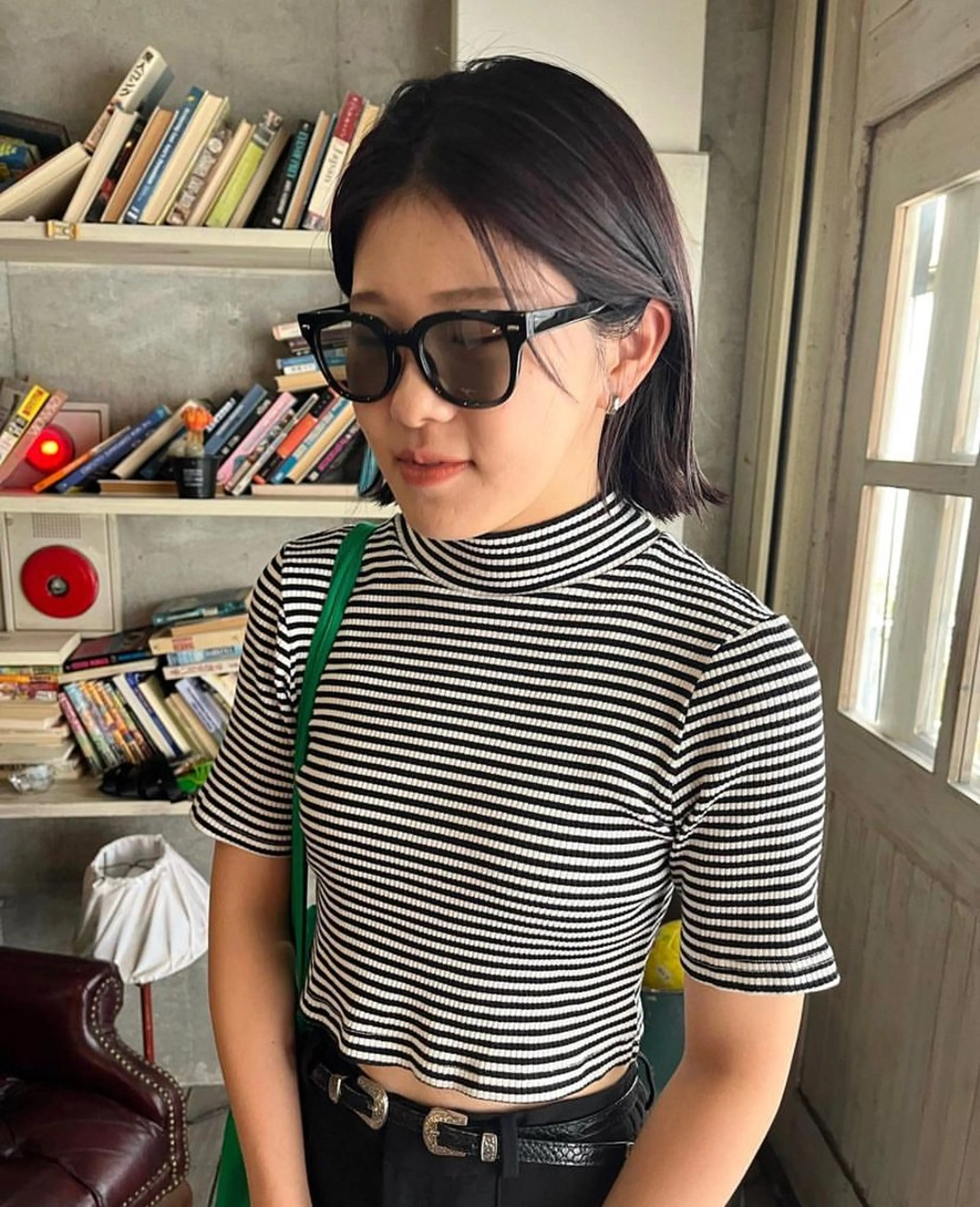 ショート カラー パーマ ヘアアレンジ キッズ デザインパーマ メンズカット 郁美のヘアスタイル