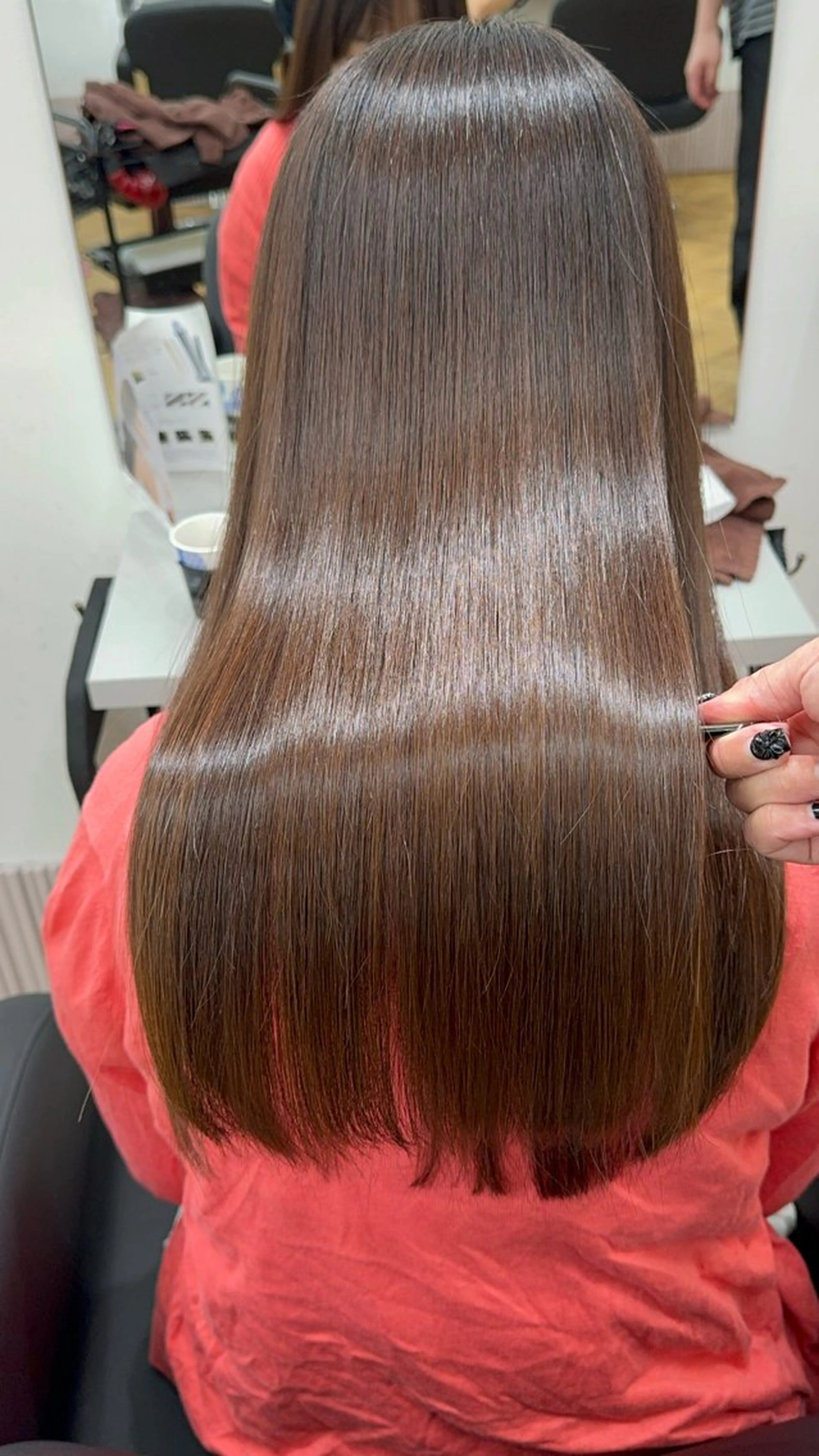 セミロング カラー 髪質改善/艶髪💎 ウエキ リカのヘアスタイル