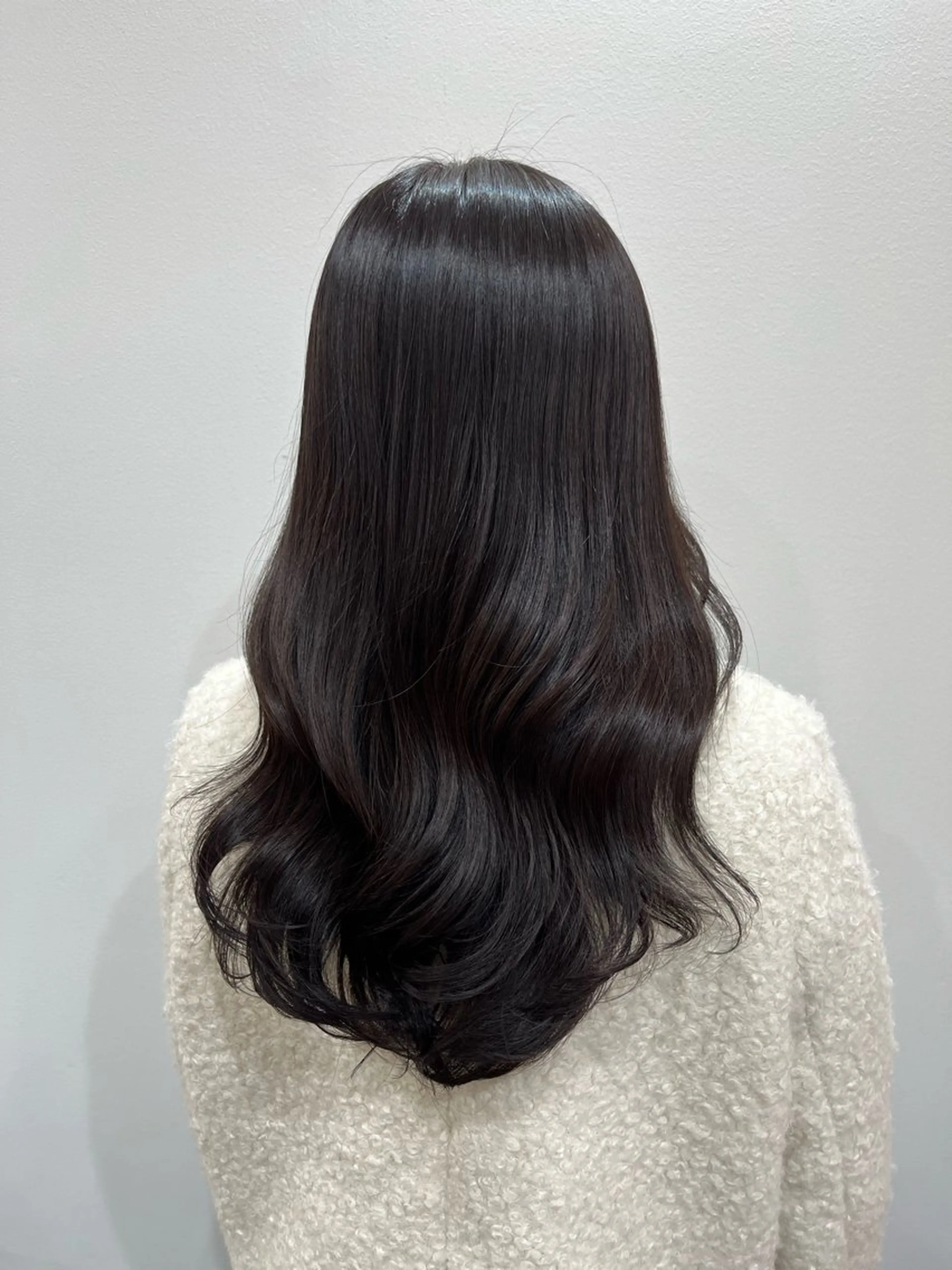 セミロング カラー グレージュ ラベンダーカラー ラベンダーグレージュ ラベンダーグレー ヘアカラー トリートメント 髪質改善/艶髪🫧 ｼｽﾞｸ🦥🌿のヘアスタイル