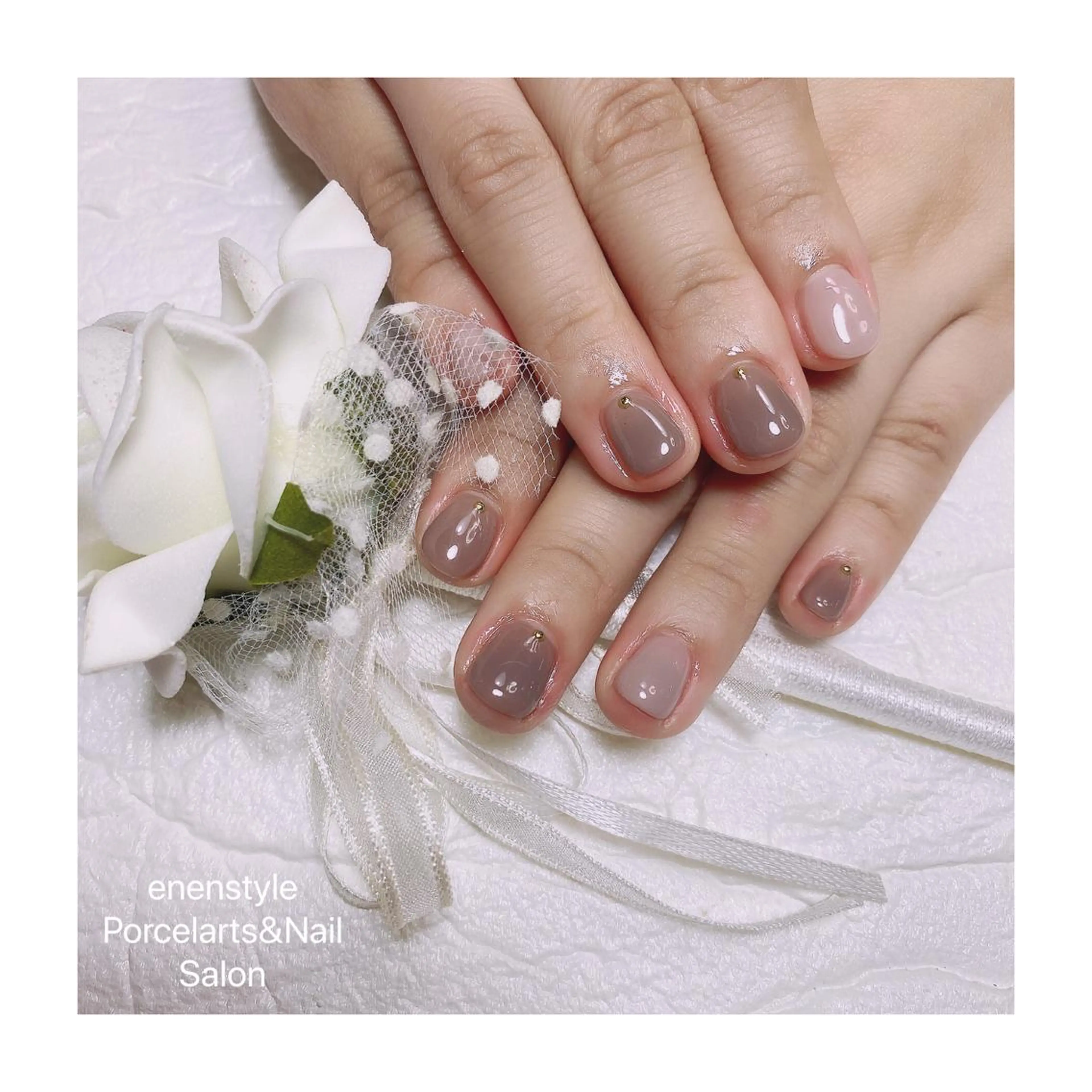 ショート ネイル ハンドネイル 👑enen style👑のネイルデザイン