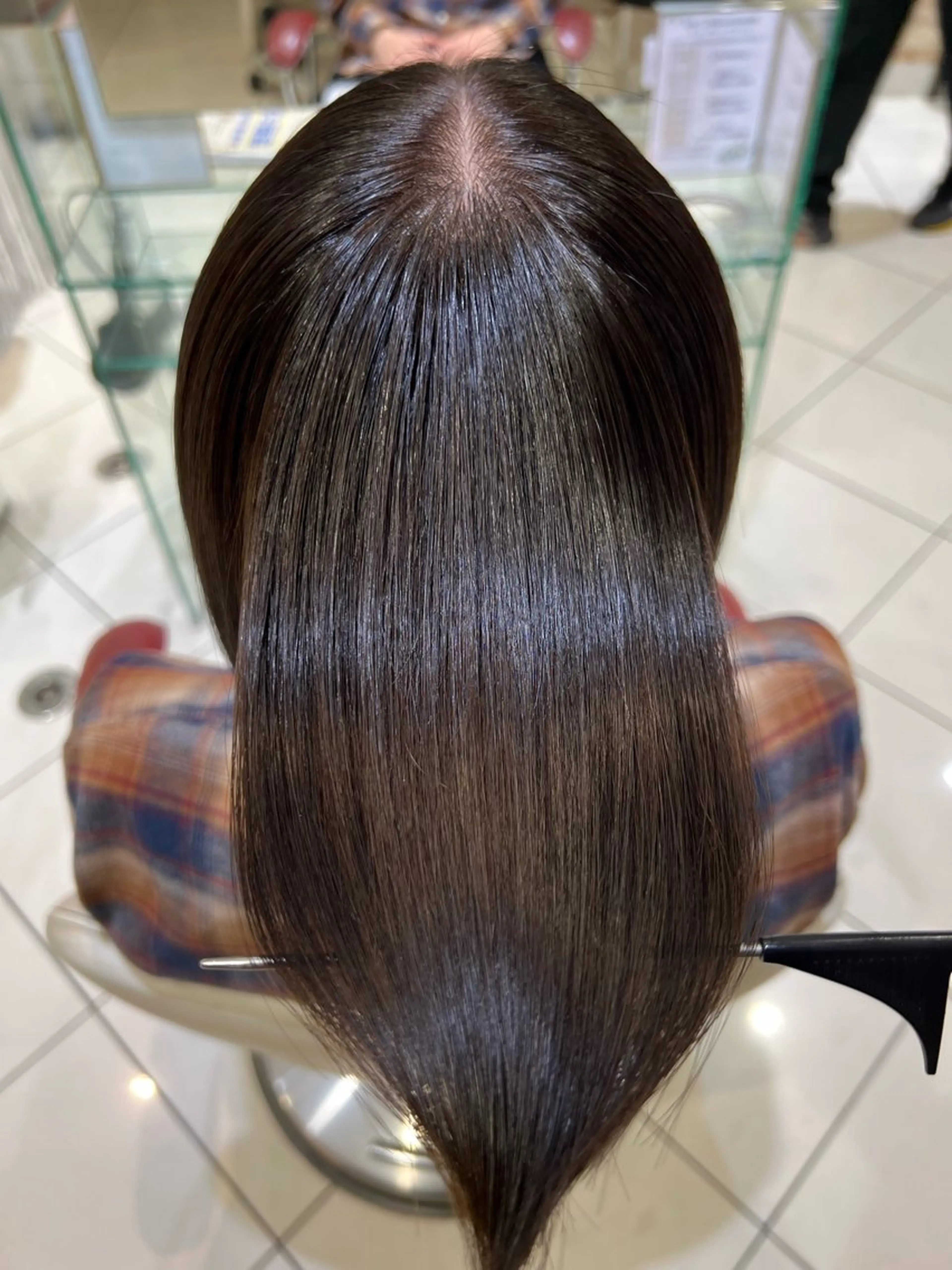 セミロング カラー パーマ バレイヤージュ ブリーチ ケアブリーチ 透明感カラー デザインカラー ボブ/ハイトーン髪質 改善/越谷✨クラモチのヘアスタイル