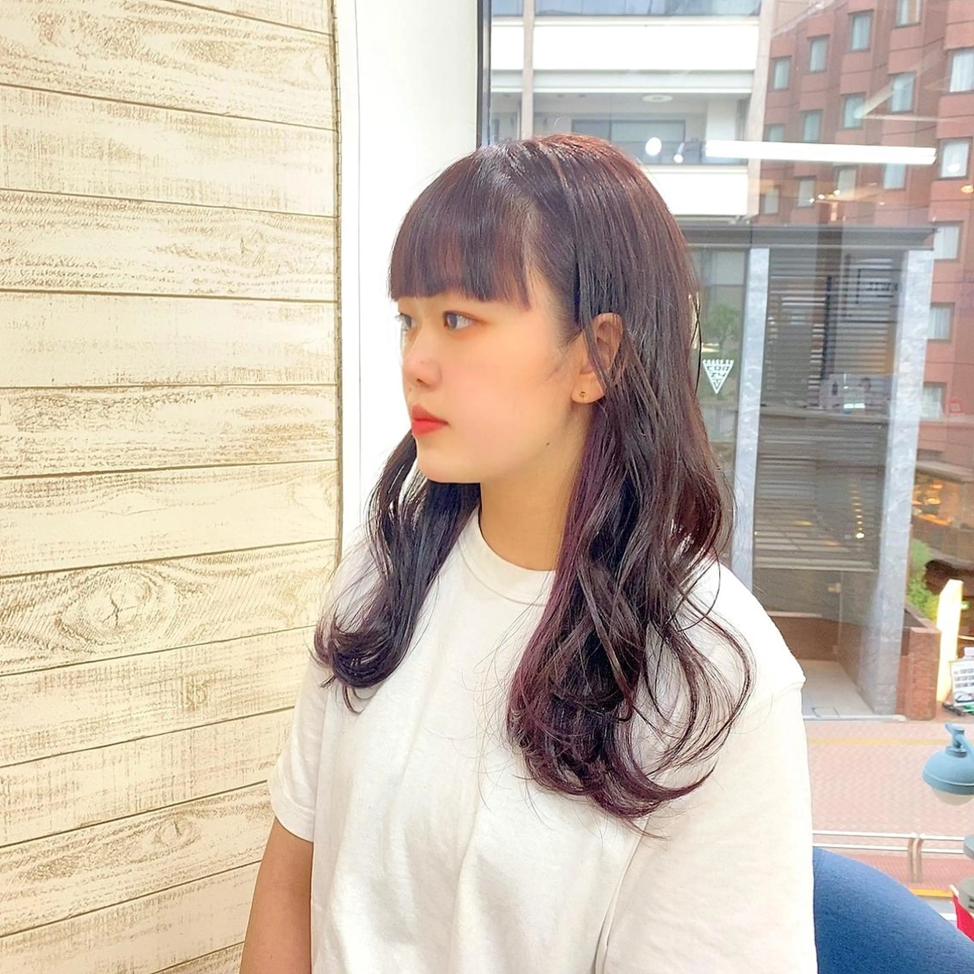 セミロング 顔周りカット 似合わせカット ショート/レイヤー カット/服部タカノリのヘアスタイル