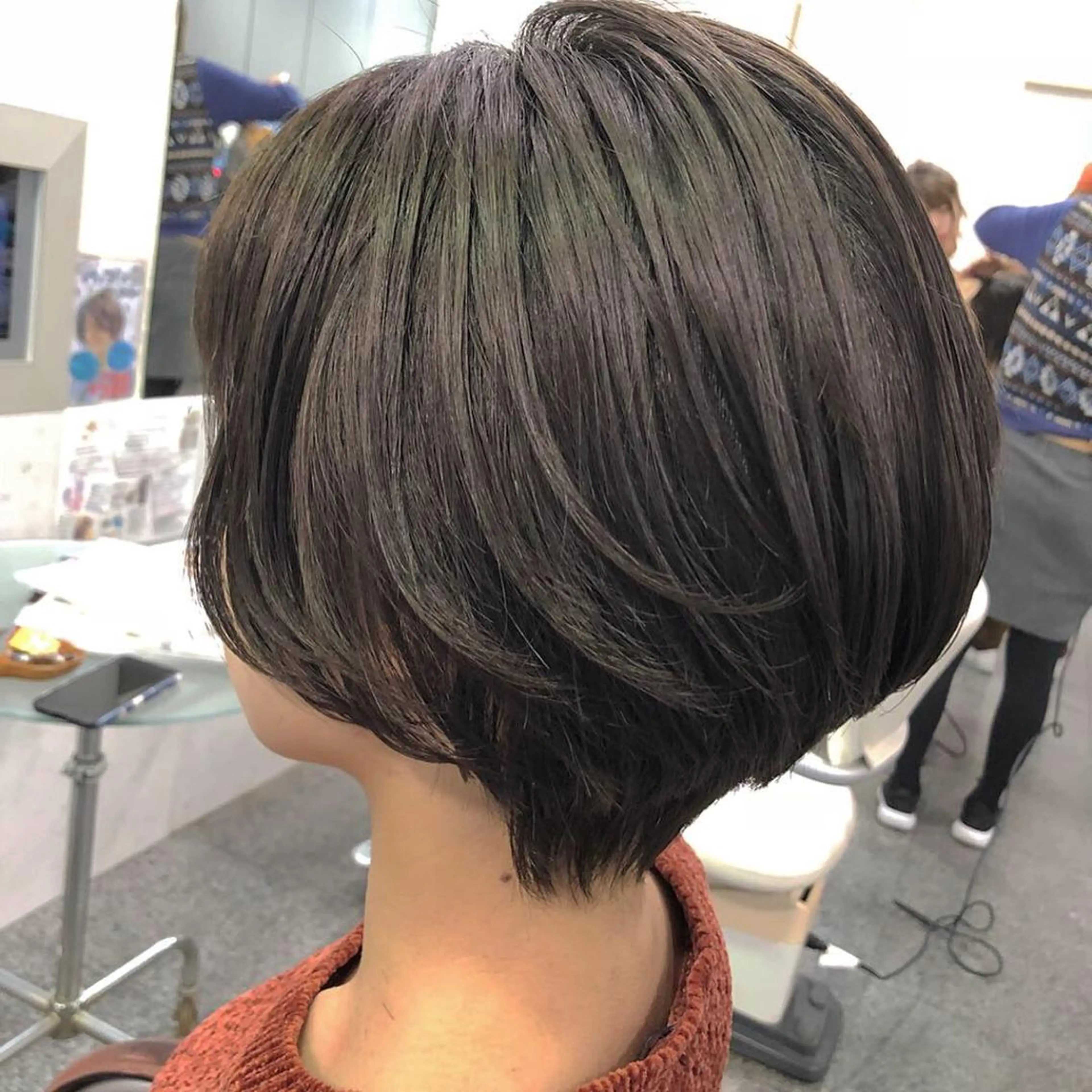 ショート カラー ハンサムショート ショートヘア カット ヘアカラー トリートメント 河合秀明/ショート /ボブ/レイヤーのヘアスタイル