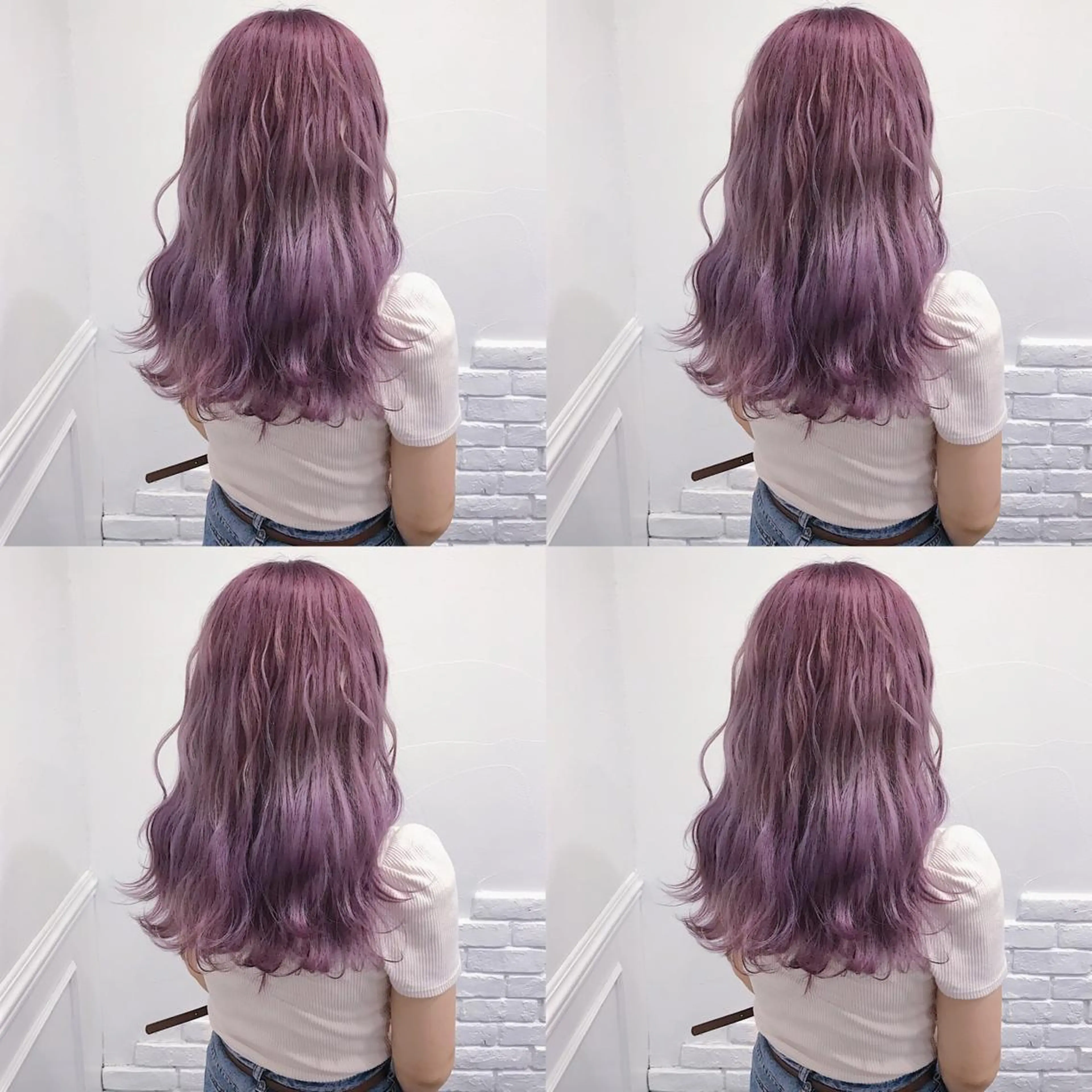 ロング カラー ヘアアレンジ ヘアカラー トリートメント TAKUMAブリーチ /切りっぱなし🪽のヘアスタイル