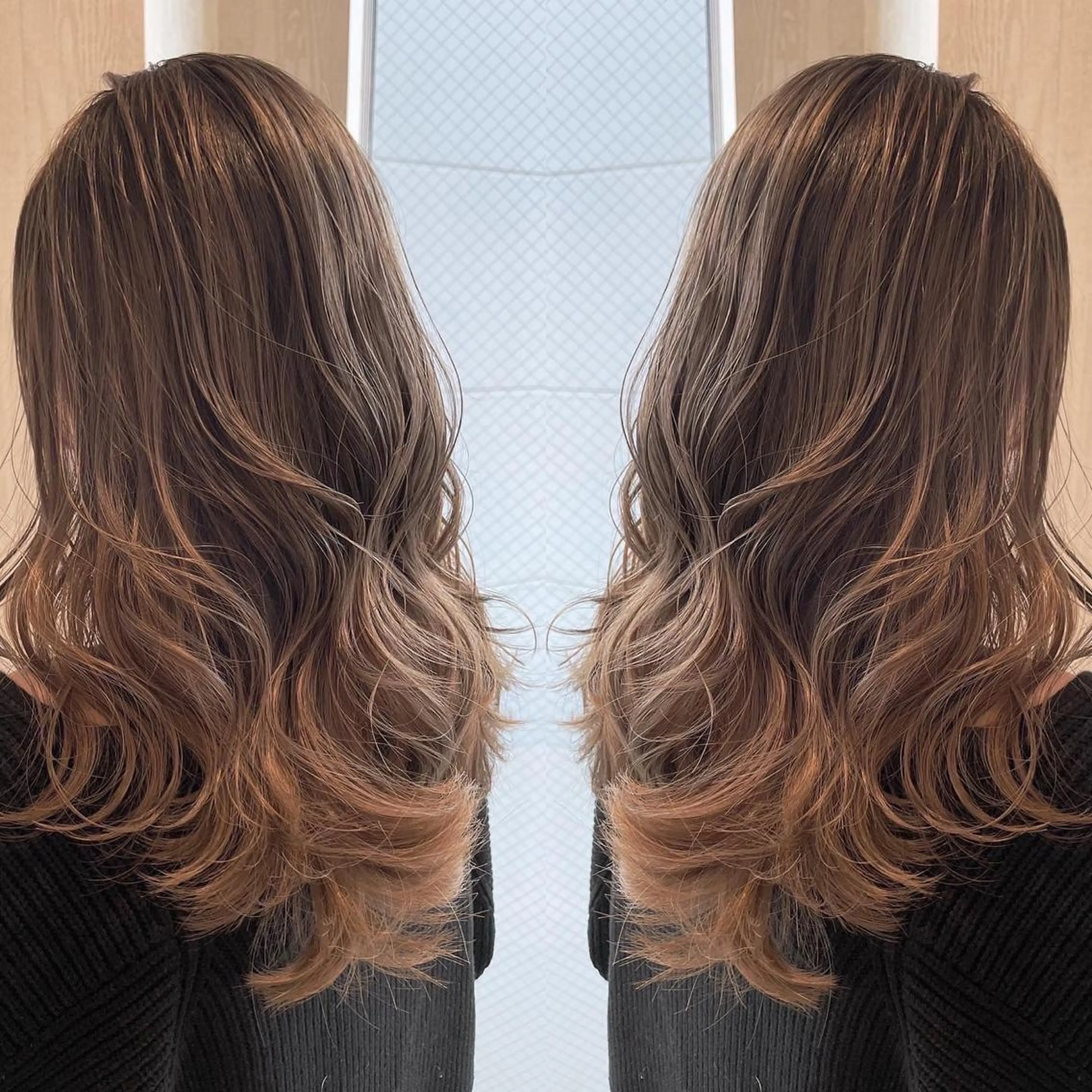 ロング カラー アッシュ ケアカラー 透明感カラー グラデーションカラー 外国人風カラー ヘアセット 河合秀明/ショート /ボブ/レイヤーのヘアスタイル