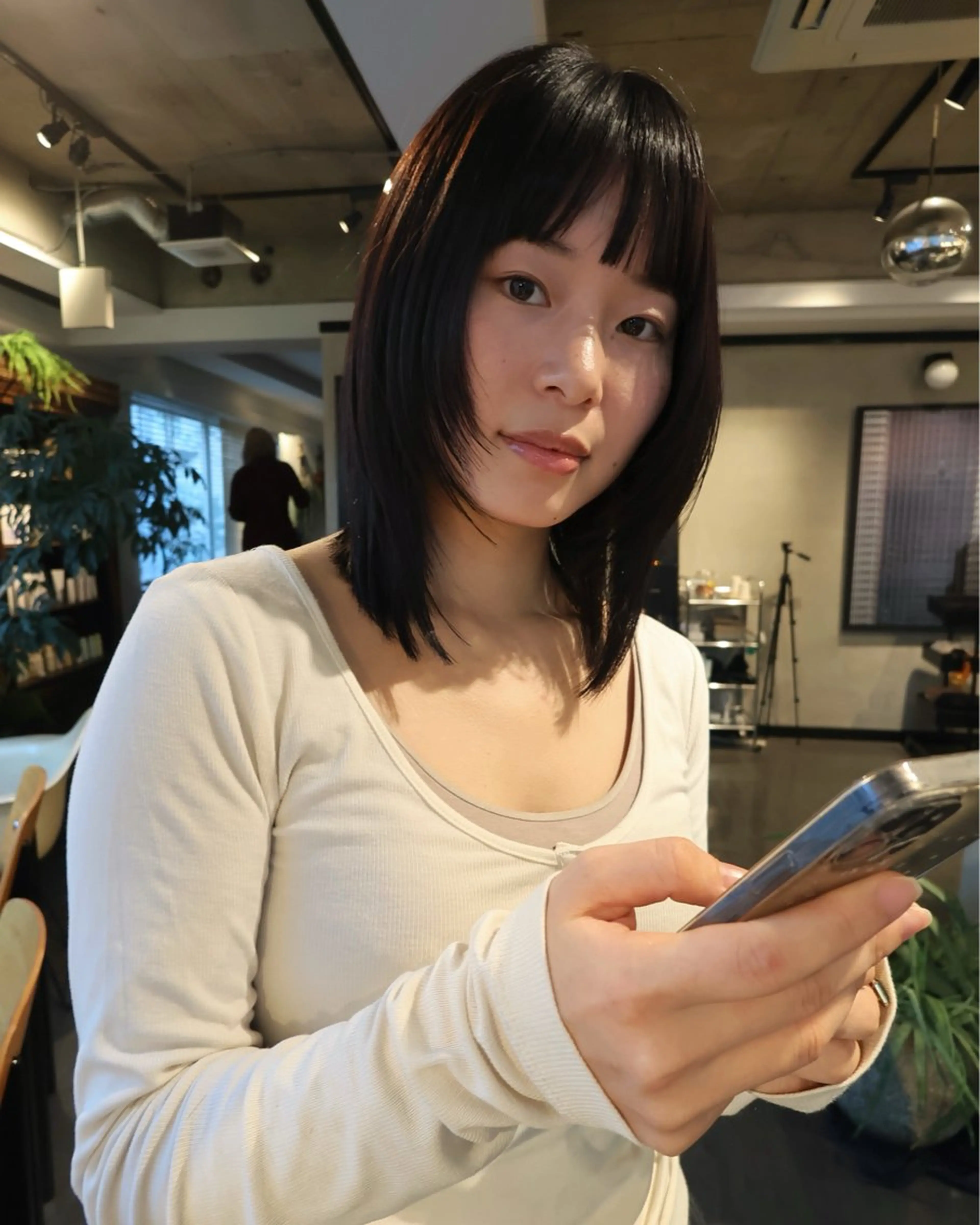 ミディアム カラー カット ヘアカラー トリートメント アンニュイヘア🪽 ayumiのヘアスタイル