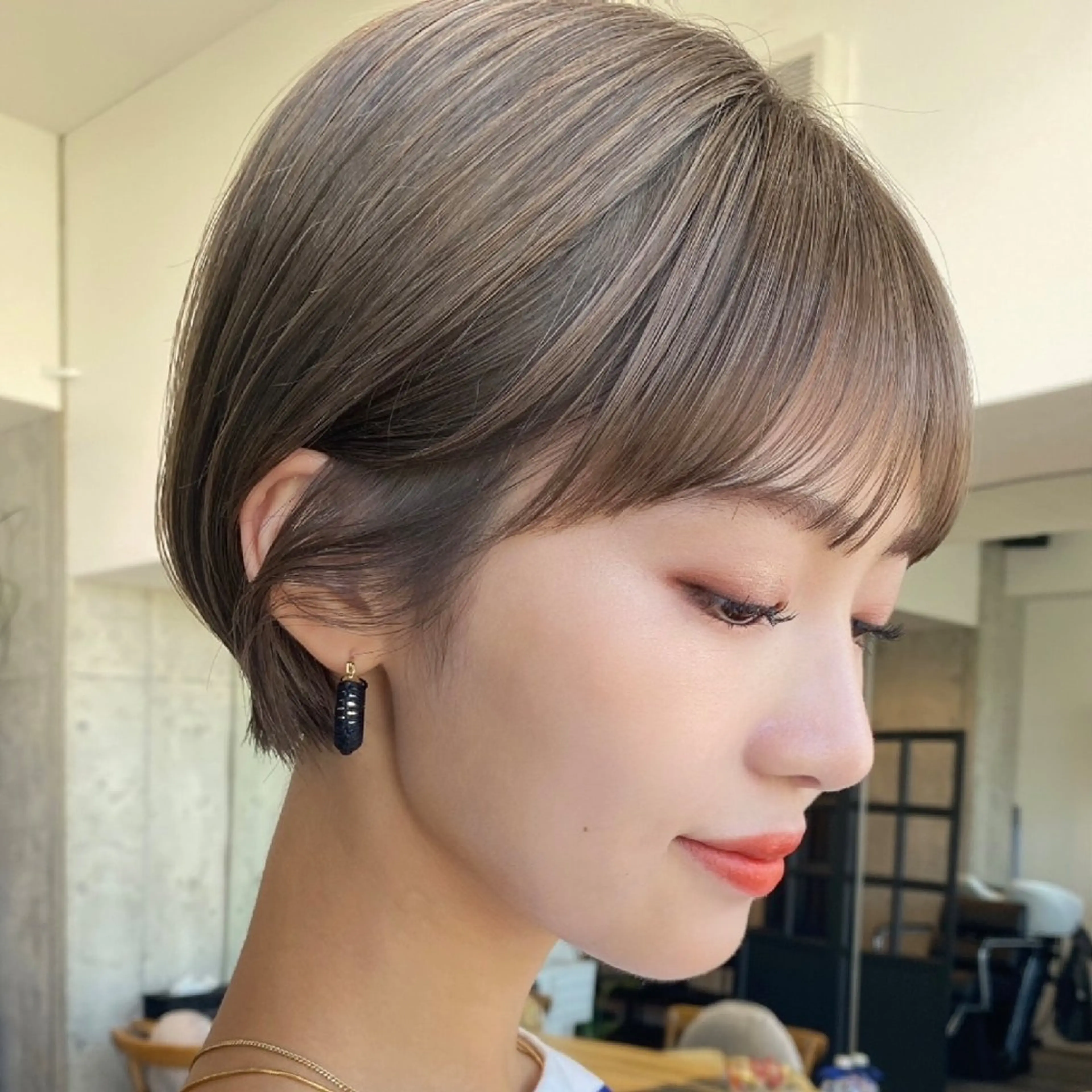 ミディアム カラー カット ヘアカラー トリートメント ヘアアレンジ/柔らか 艶カラー/AKARIのヘアスタイル